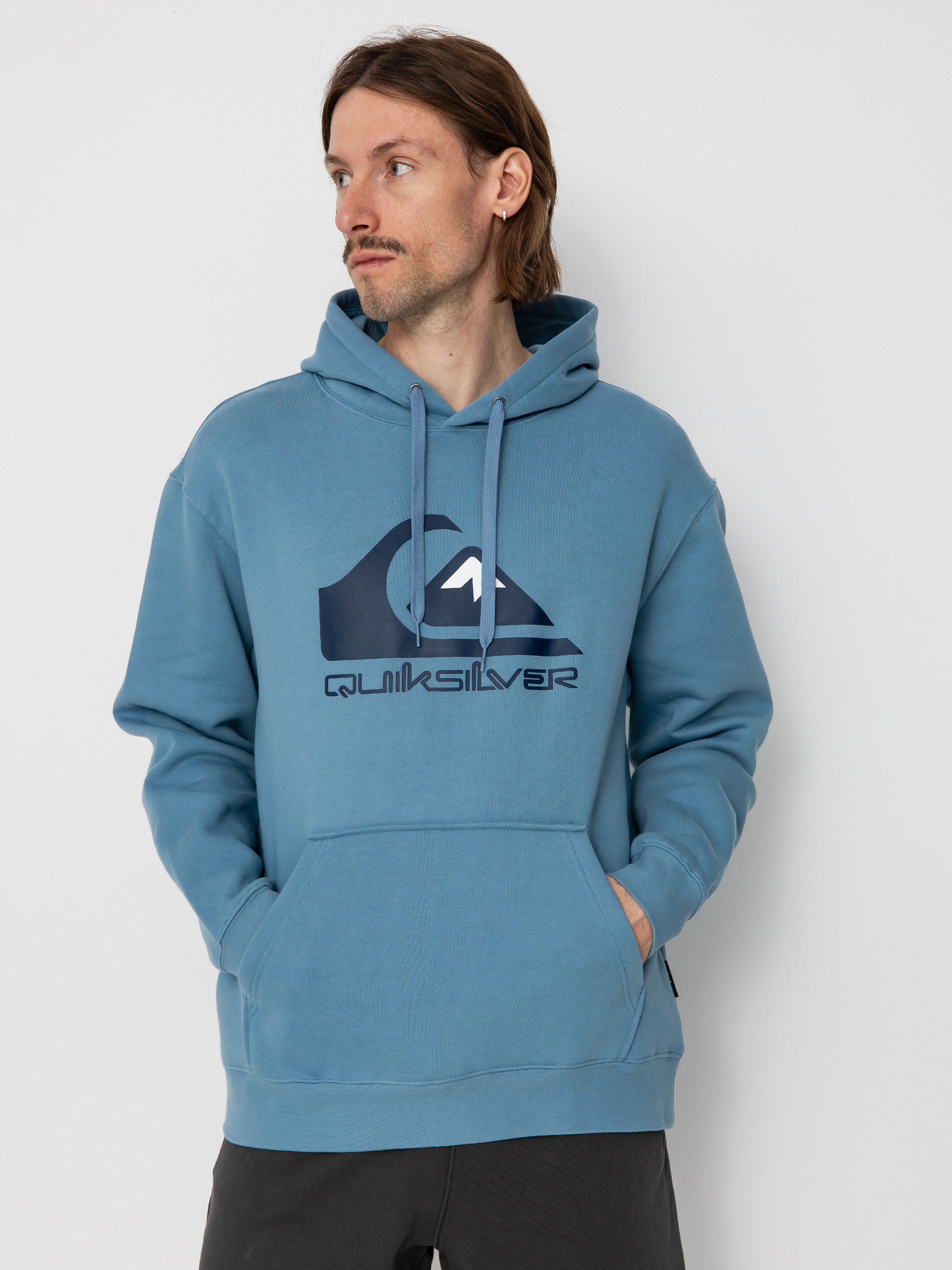 Bluza z kapturem Quiksilver Big Logo HD (blue shadow)