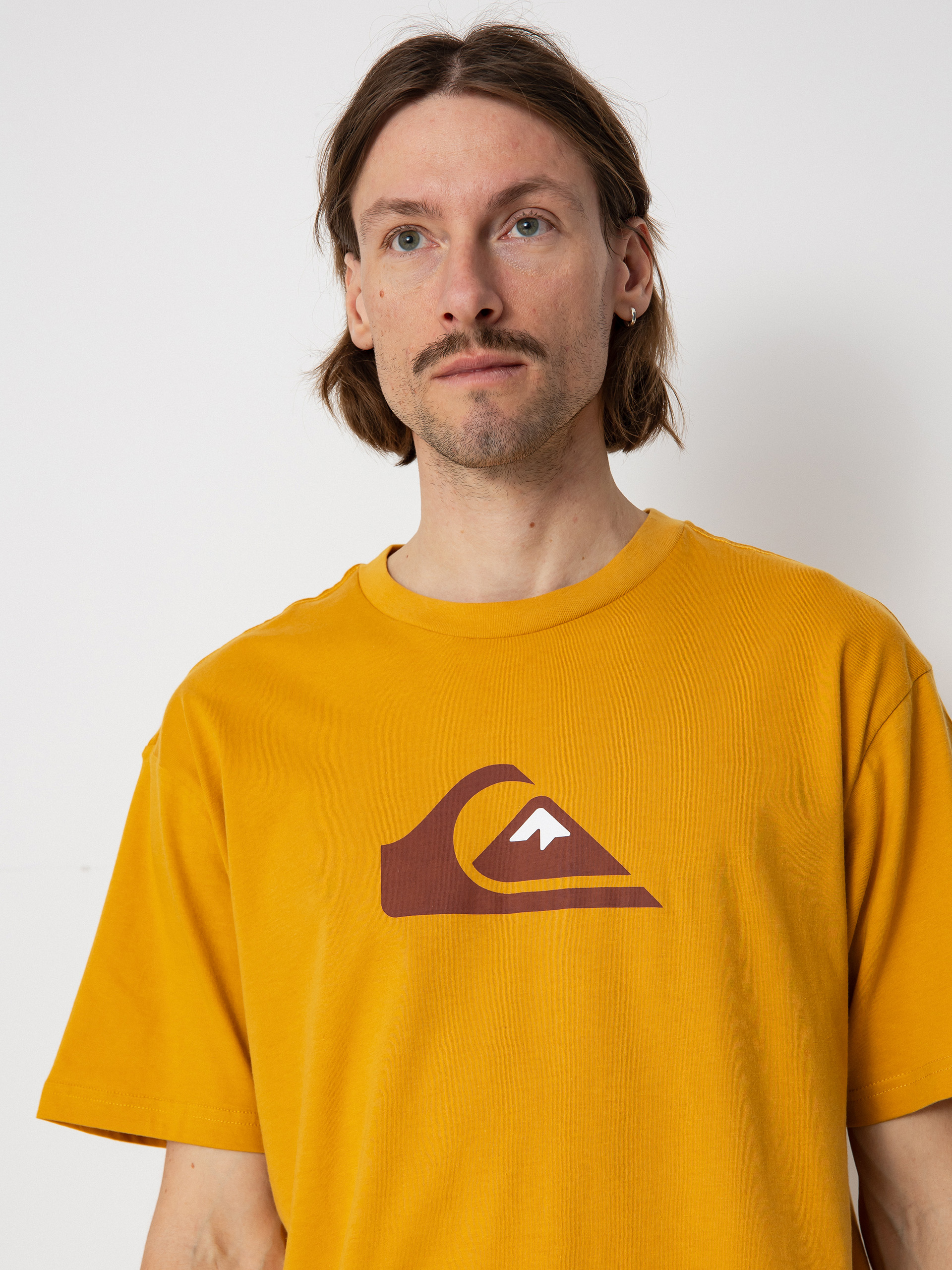 T-shirt Quiksilver Comp Logo (mustard)