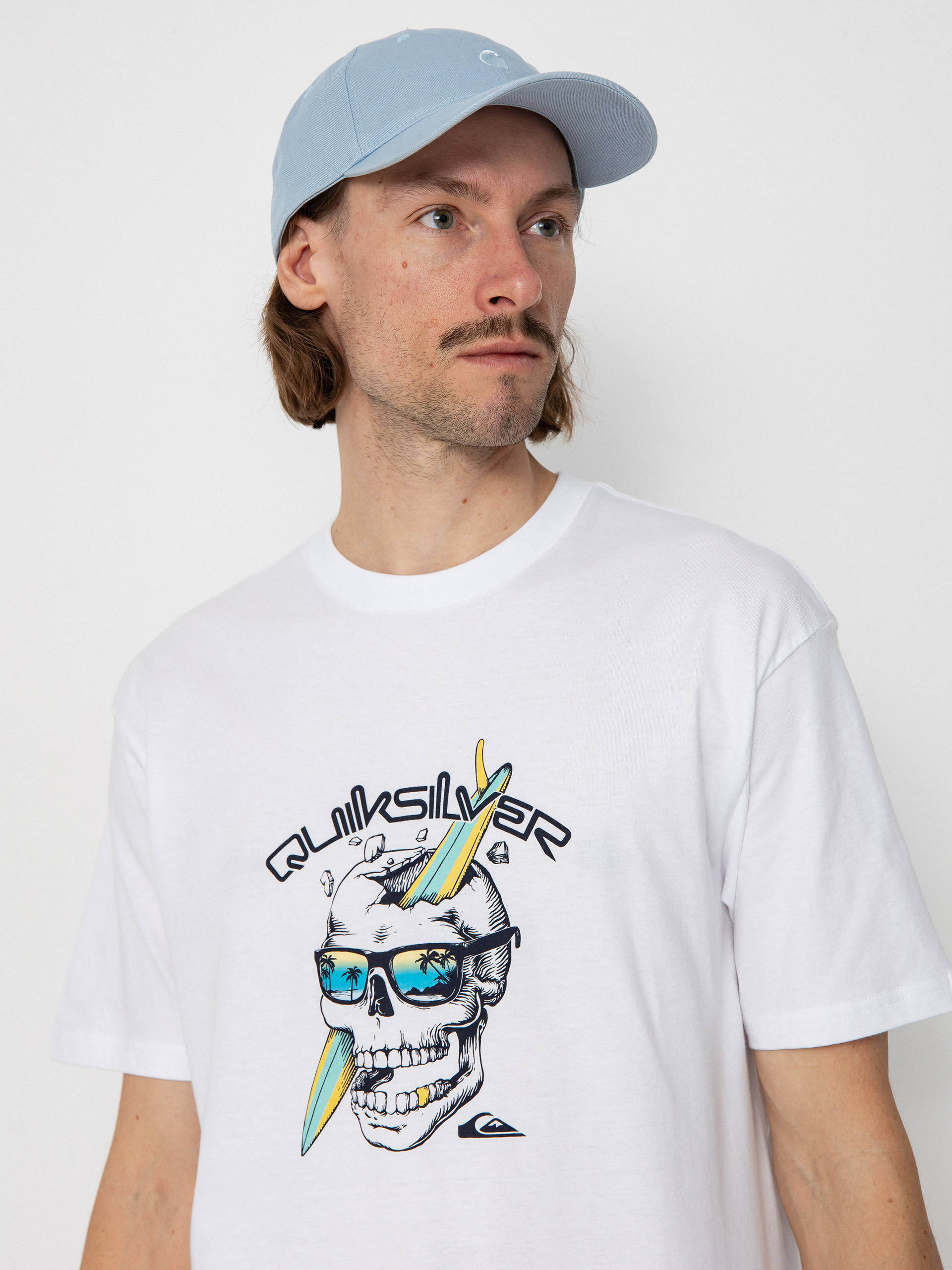 T-shirt Quiksilver One Last Surf (white)