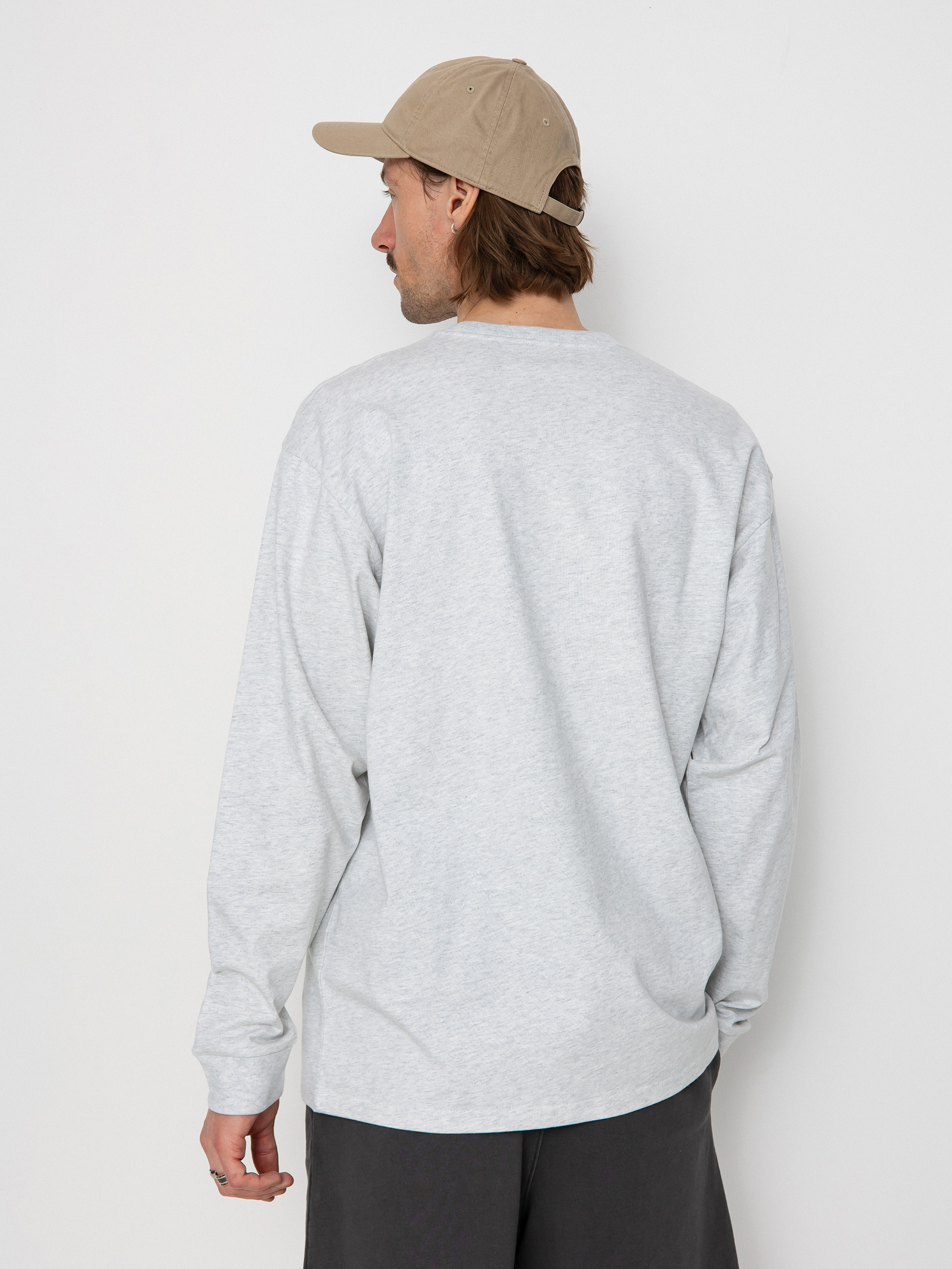 Longsleeve Carhartt WIP Chase (ash heather/gold)