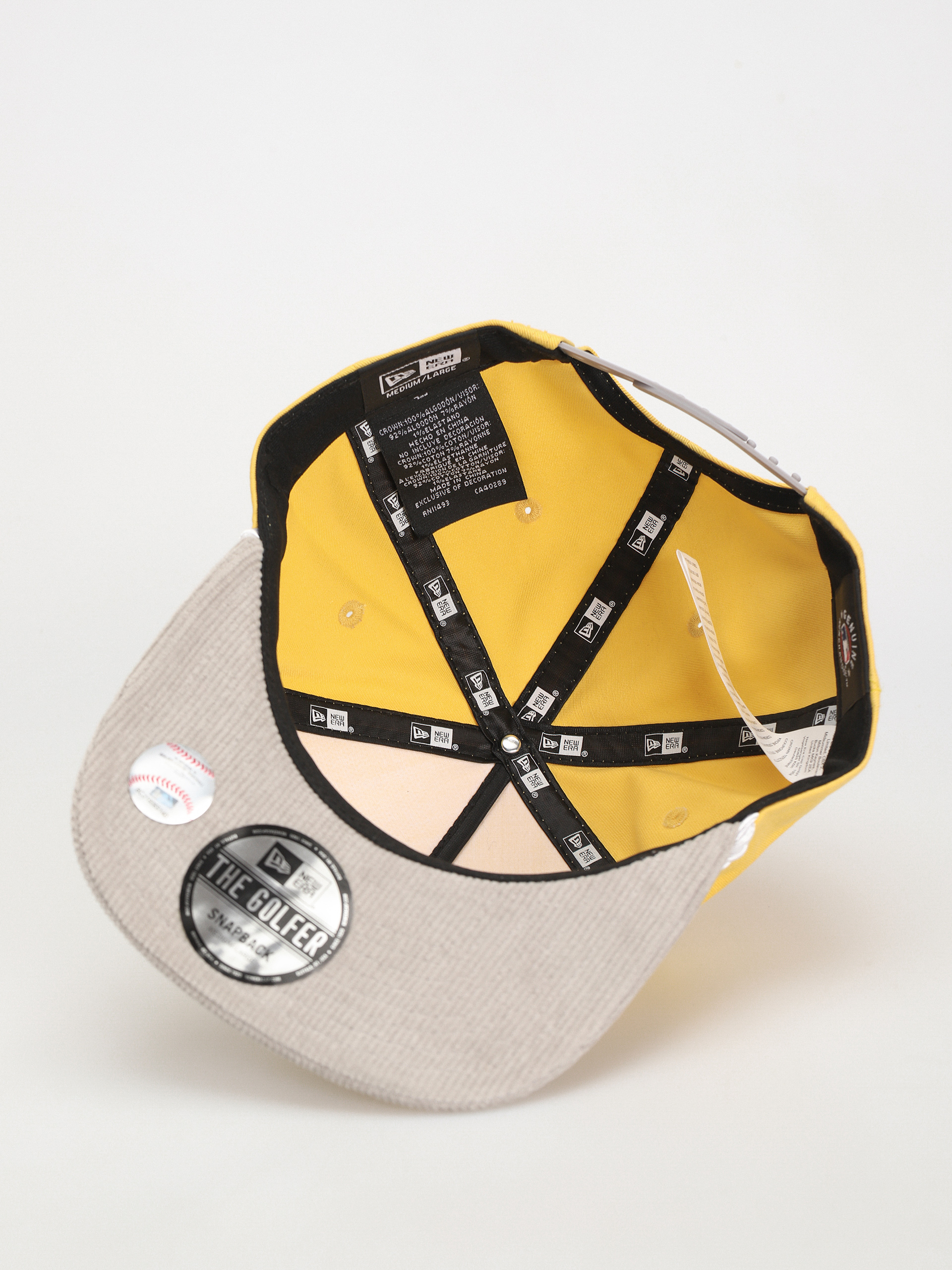 Czapka z daszkiem New Era Cord Golfer New York Yankees (yellow/gray)