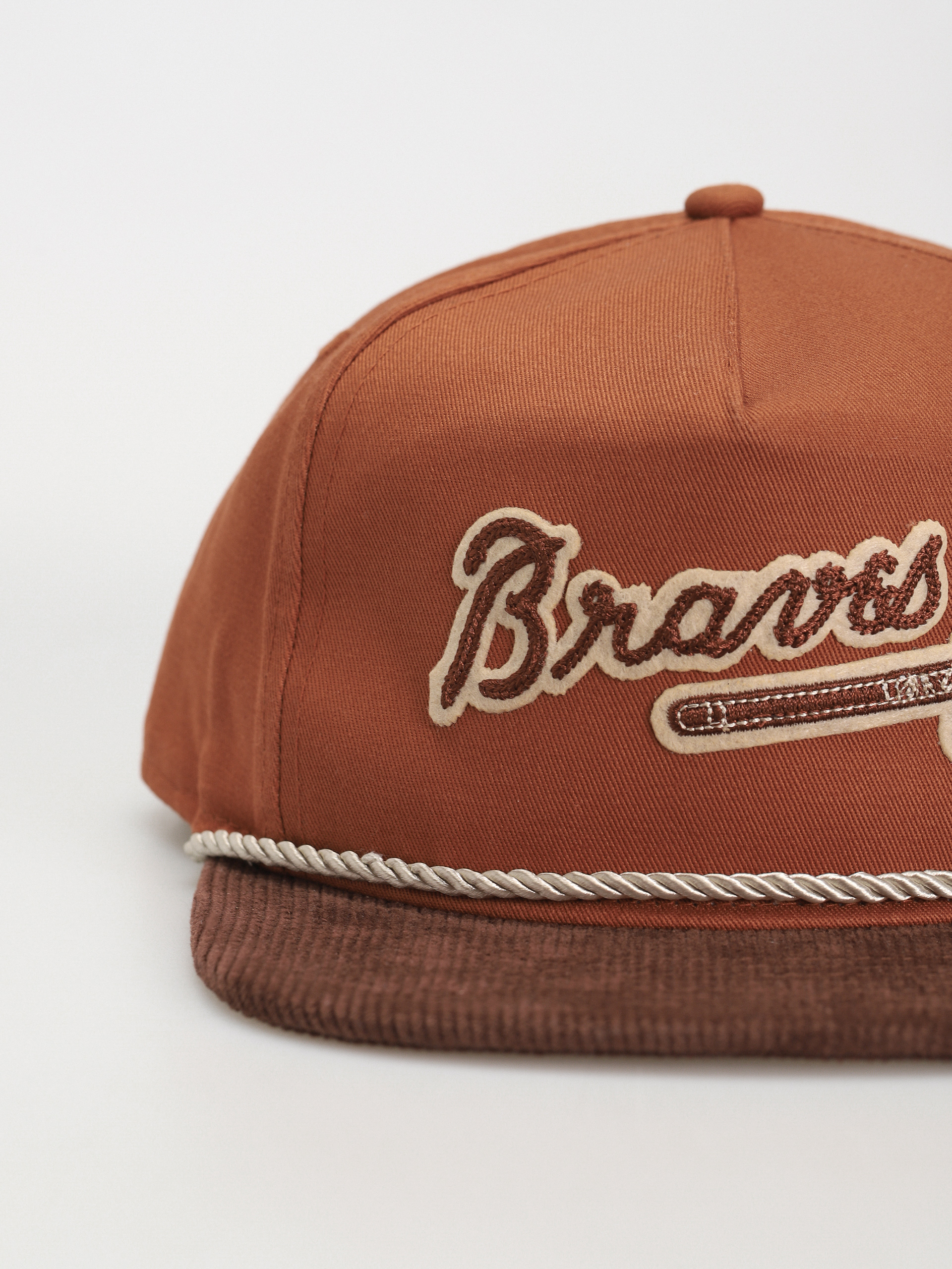 Czapka z daszkiem New Era Cord Golfer Atlanta Braves (brown/orange)