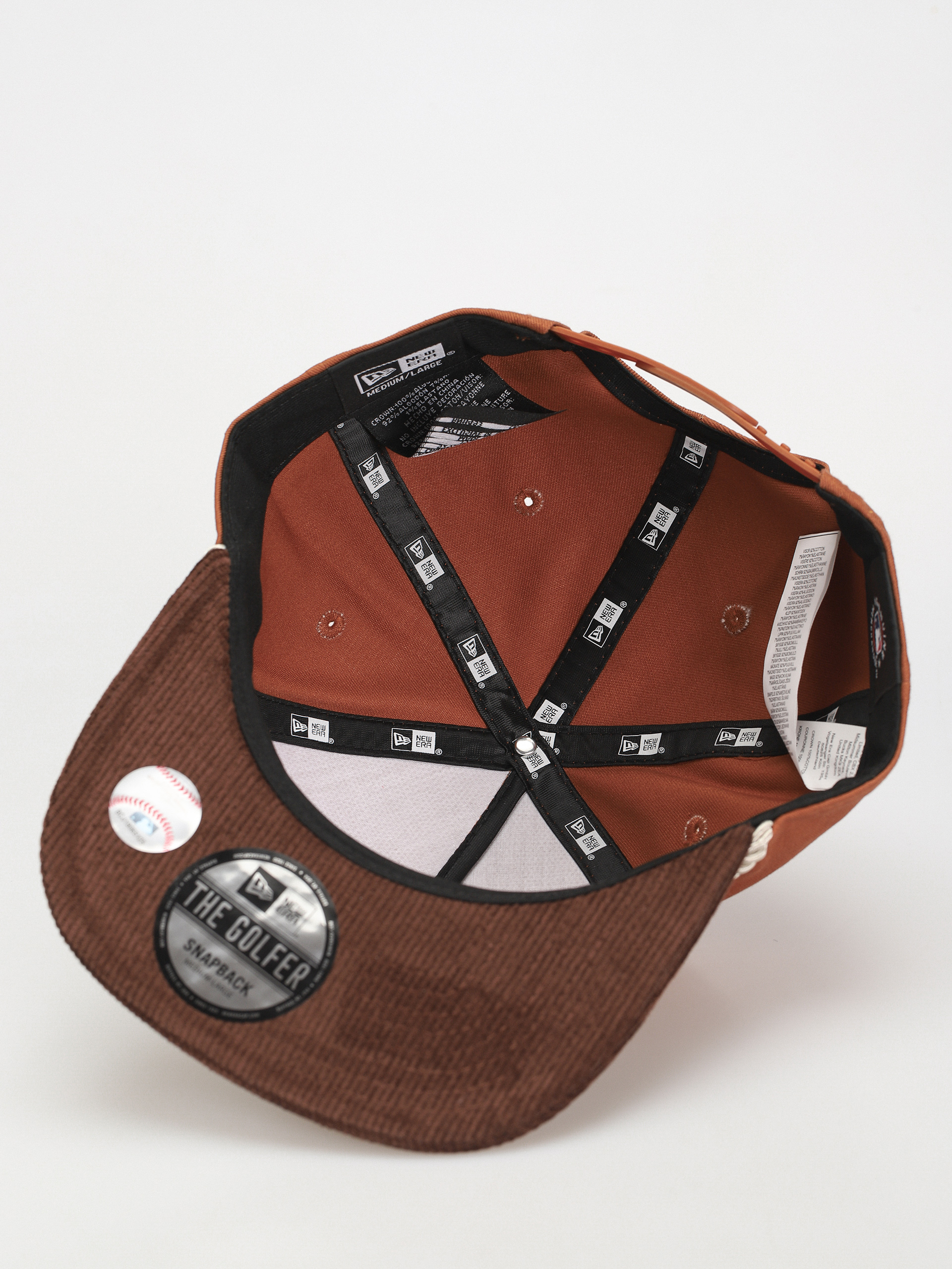 Czapka z daszkiem New Era Cord Golfer Atlanta Braves (brown/orange)