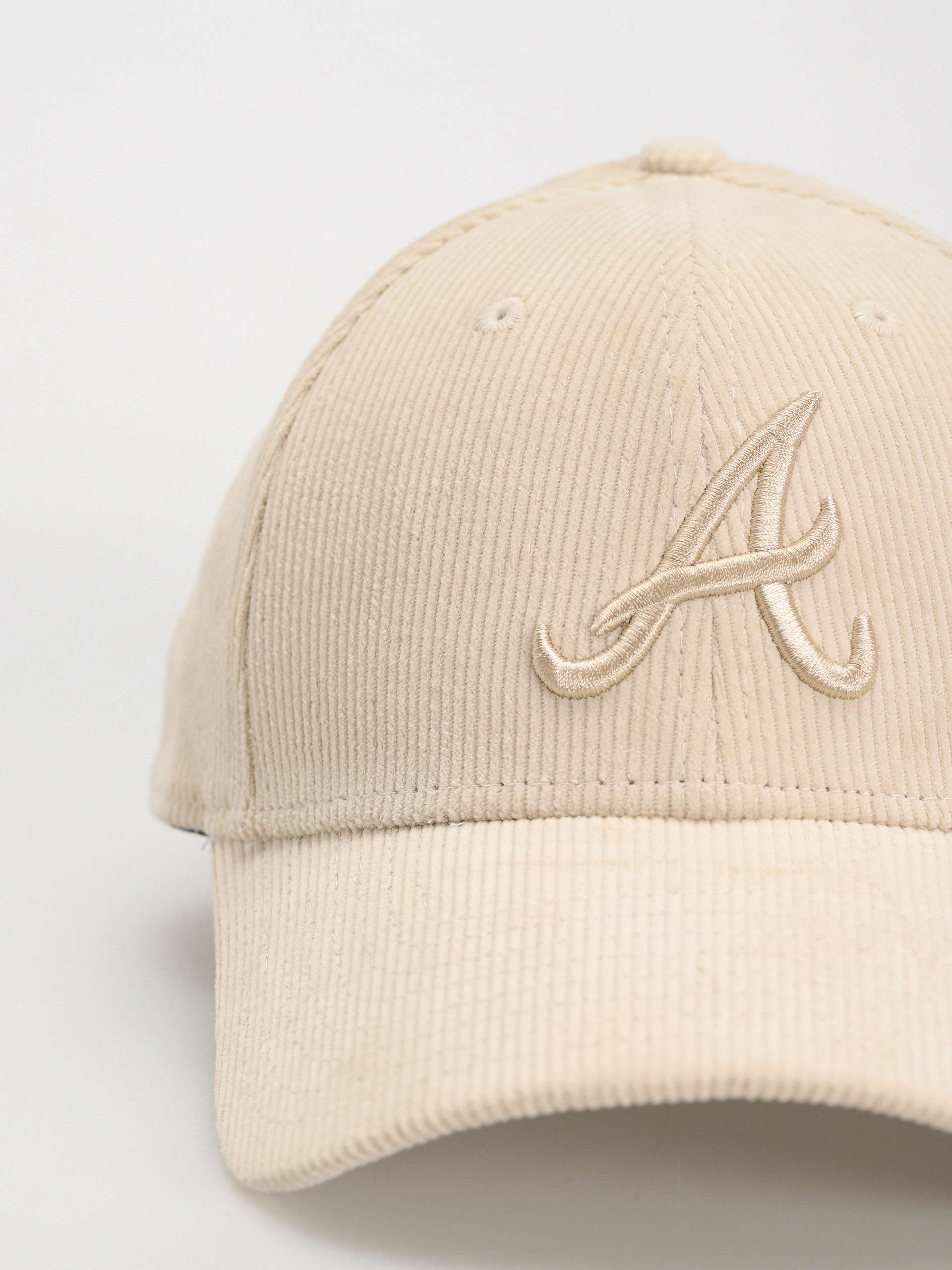Czapka z daszkiem New Era Cord 9Forty Atlanta Braves (stone)