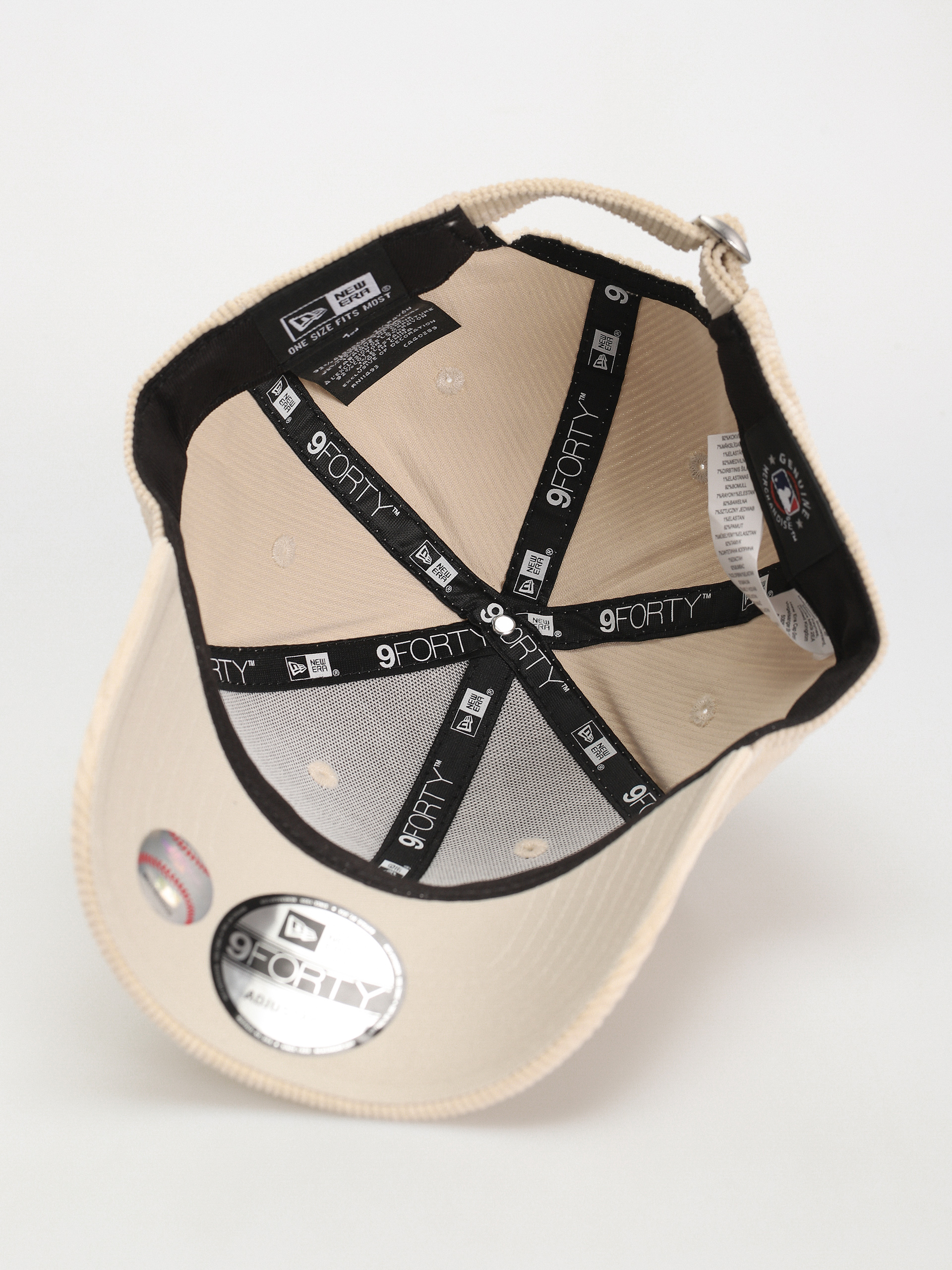 Czapka z daszkiem New Era Cord 9Forty Atlanta Braves (stone)