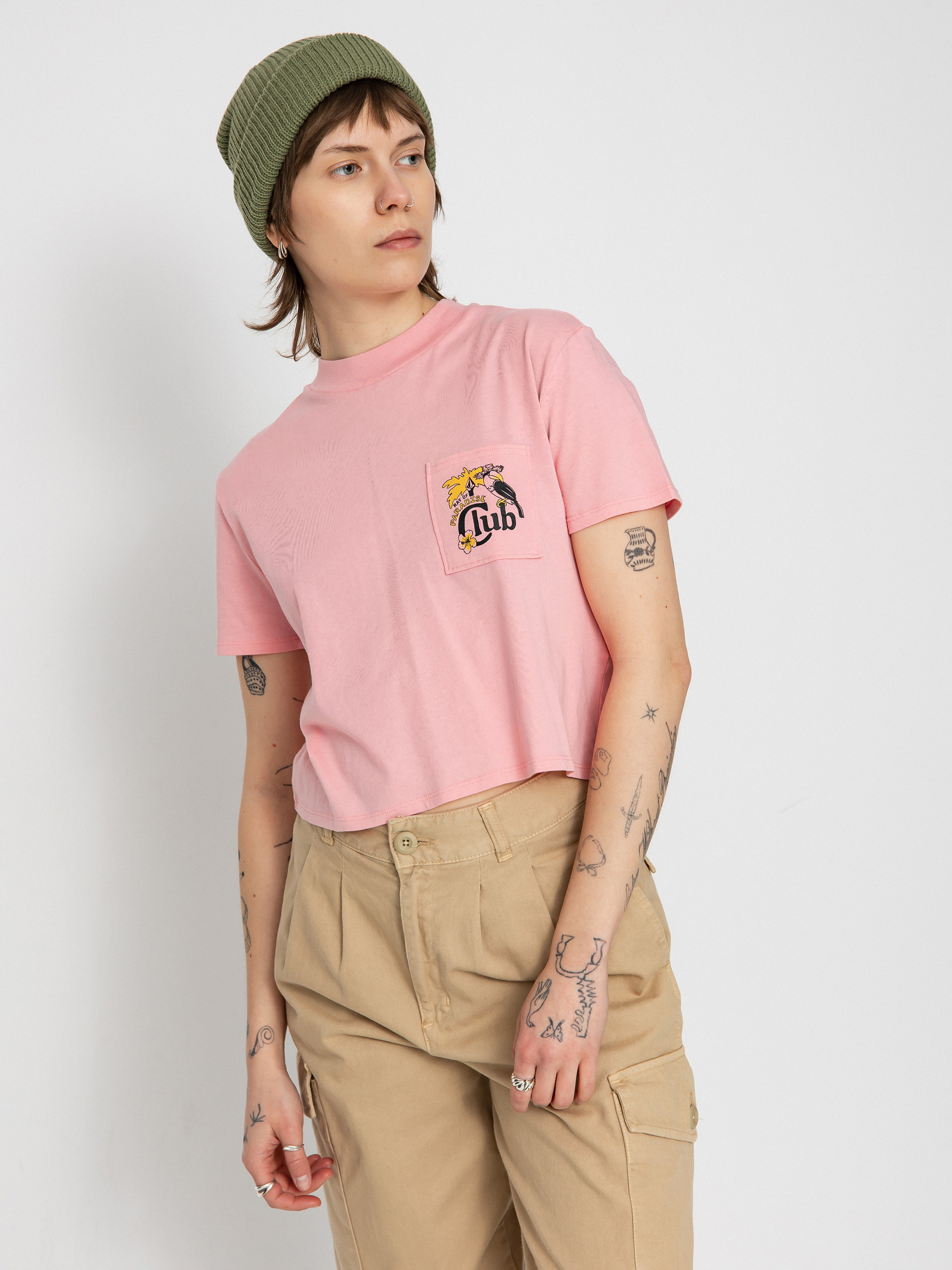 T-shirt Volcom Pocket Dial Wmn (guava)