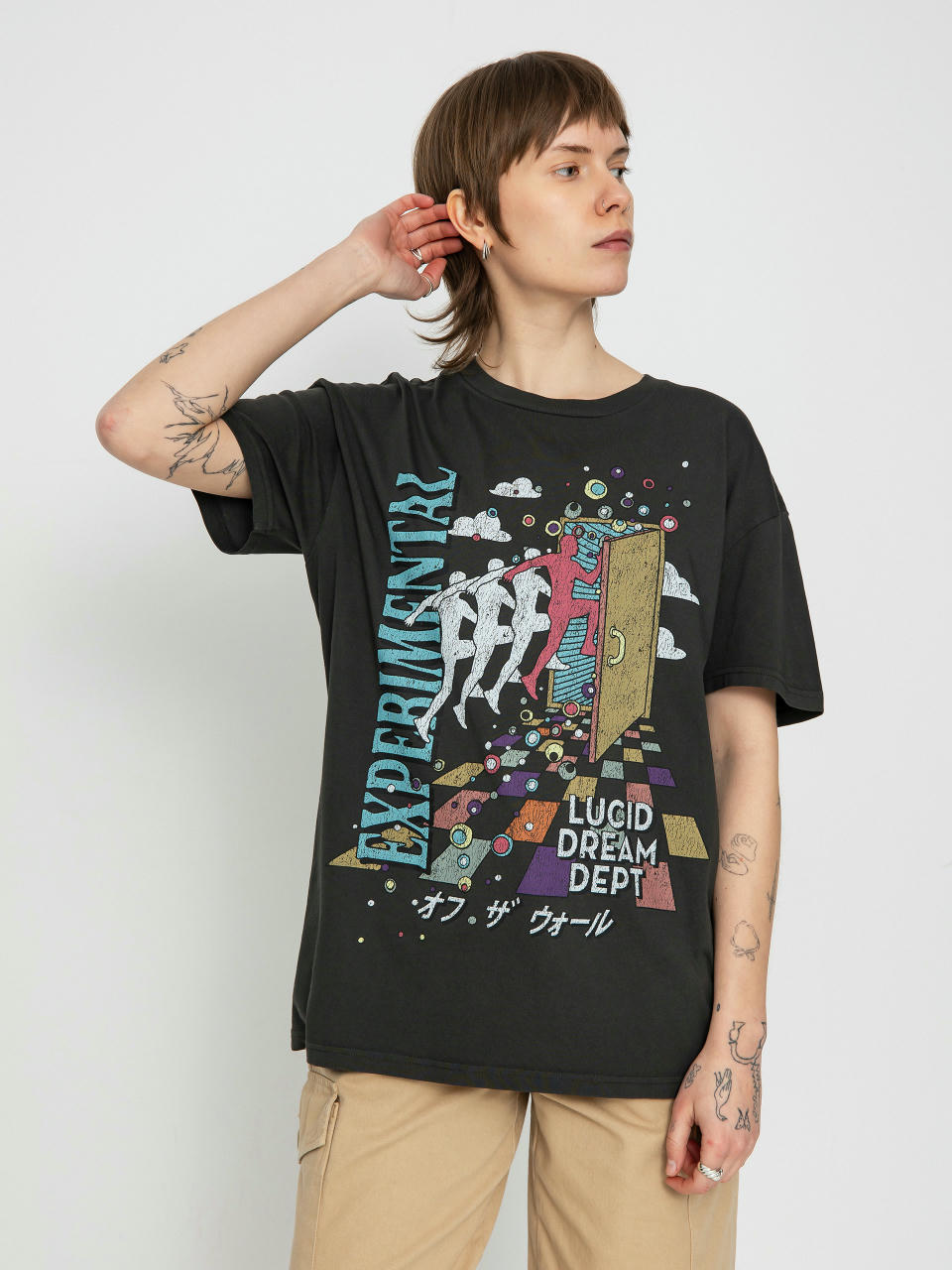 T-shirt Vans Vivid Dreams Oversized Wmn (black)