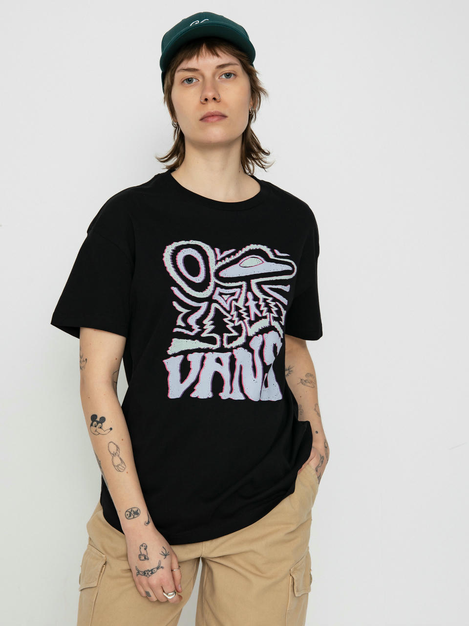 T-shirt Vans Outdoor Abduction Oversized Wmn (black)