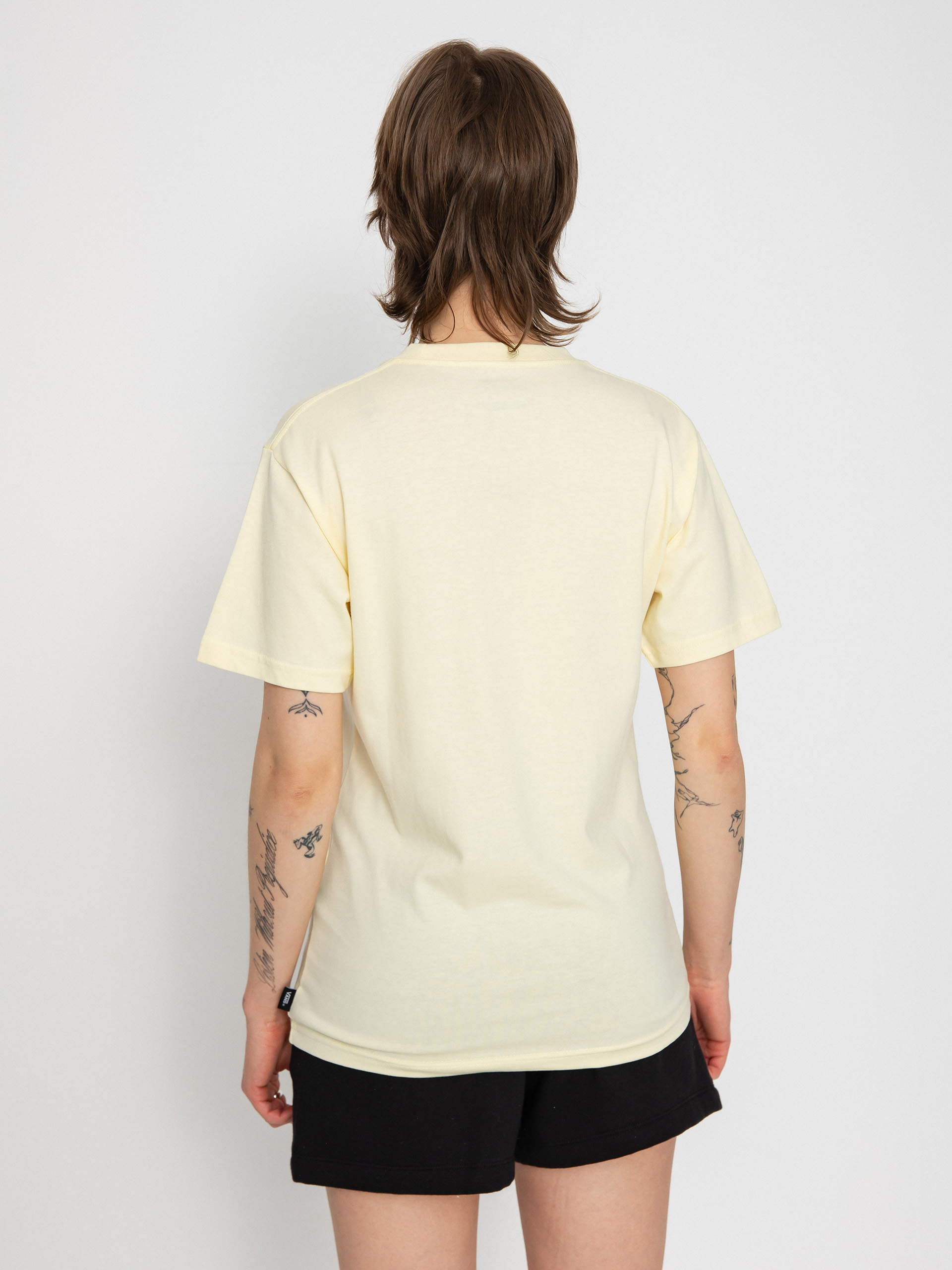 T-shirt Vans Left Chest Logo Em Wmn (almond oil)
