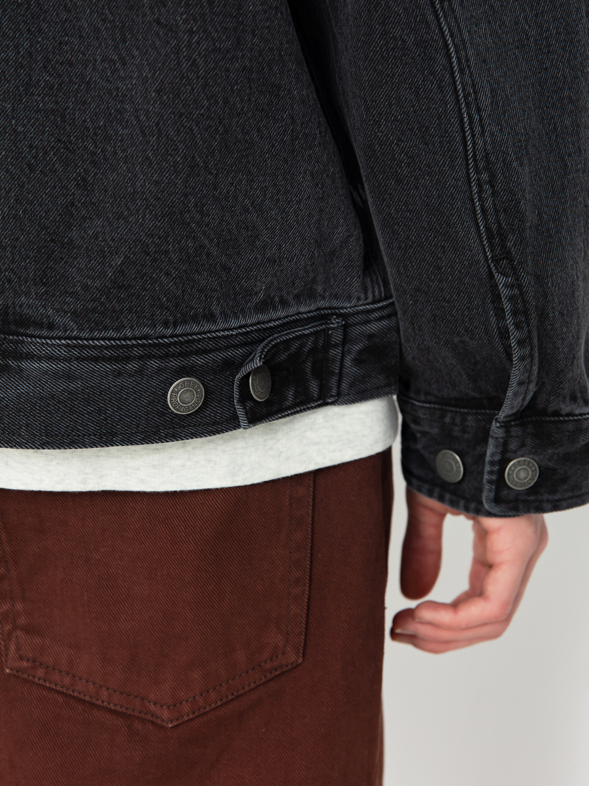 Kurtka OBEY Easton (faded black)