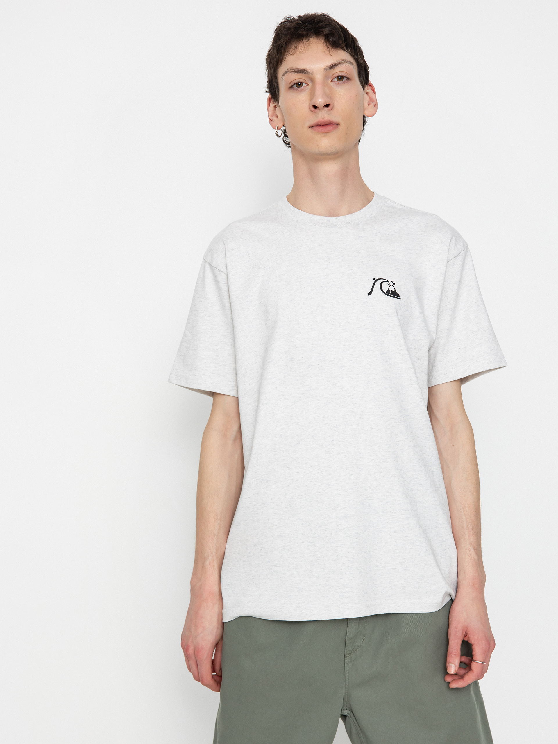 T-shirt Quiksilver Qs Bubble Logo Dna (snow heather)