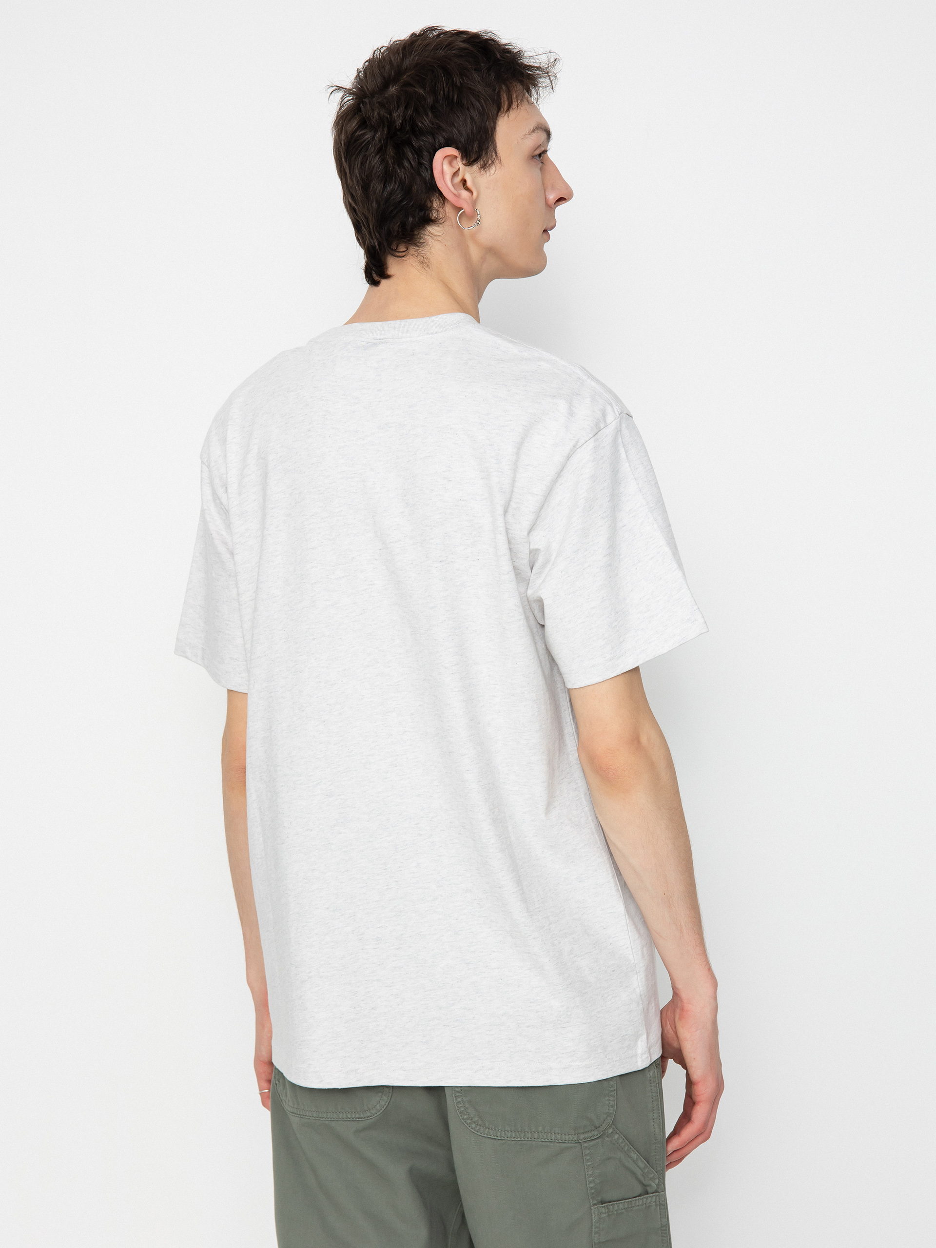 T-shirt Quiksilver Qs Bubble Logo Dna (snow heather)