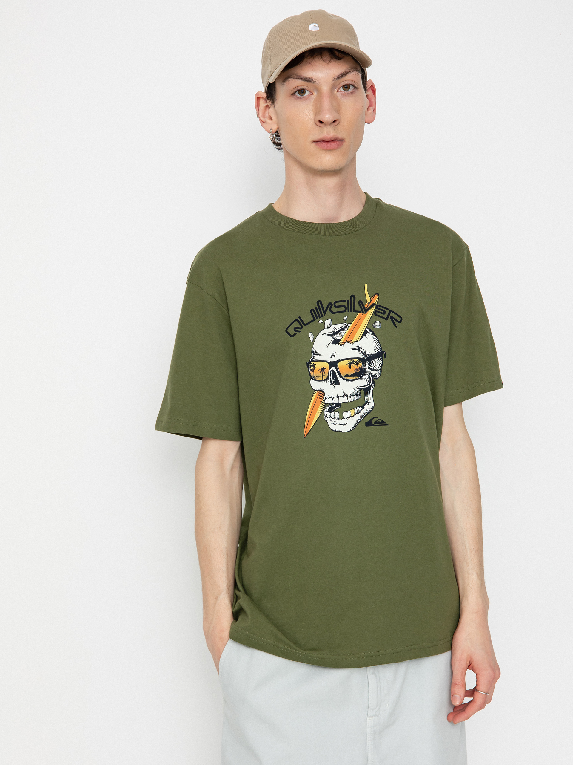 T-shirt Quiksilver One Last Surf (four leaf clover)