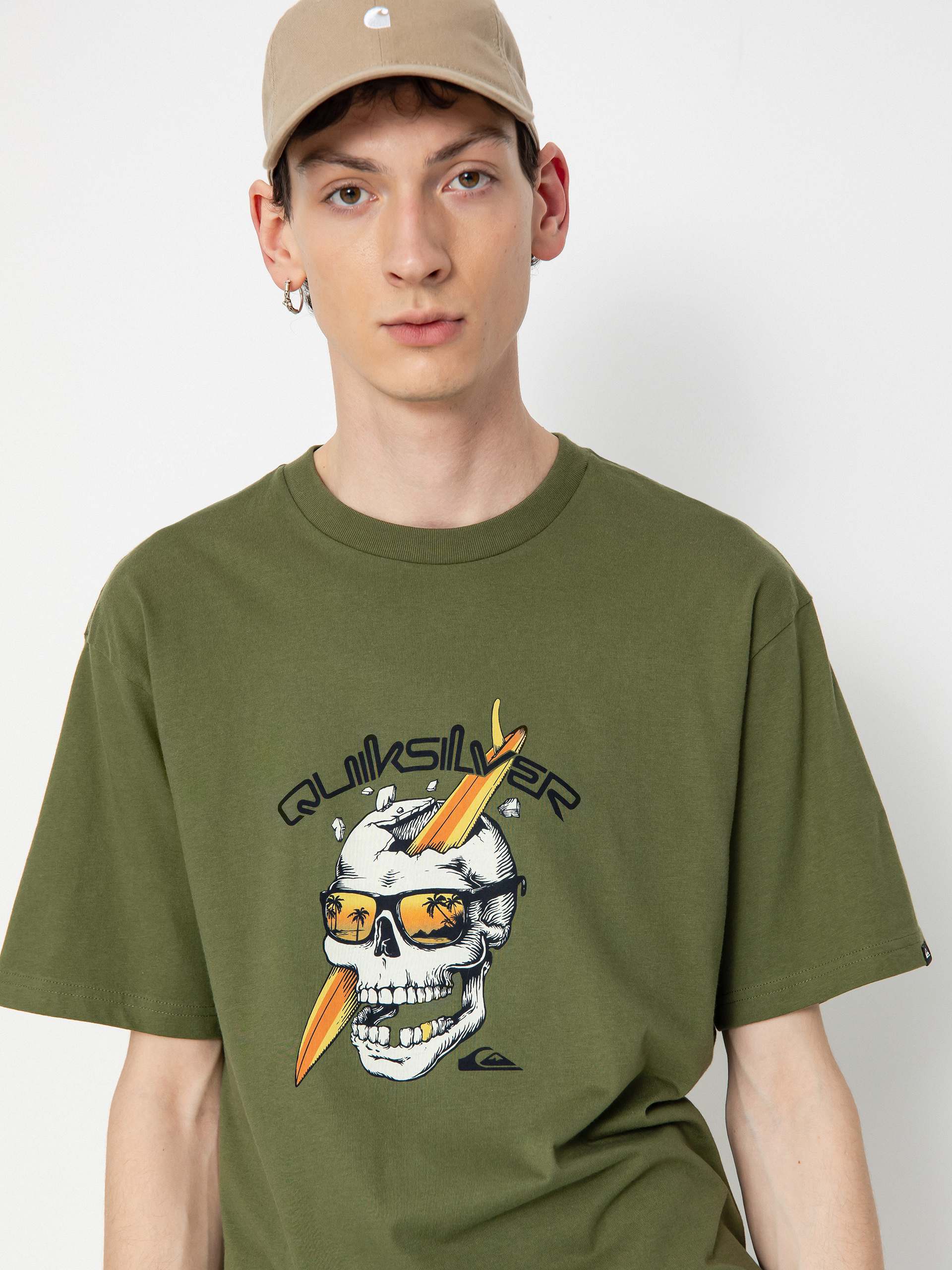 T-shirt Quiksilver One Last Surf (four leaf clover)