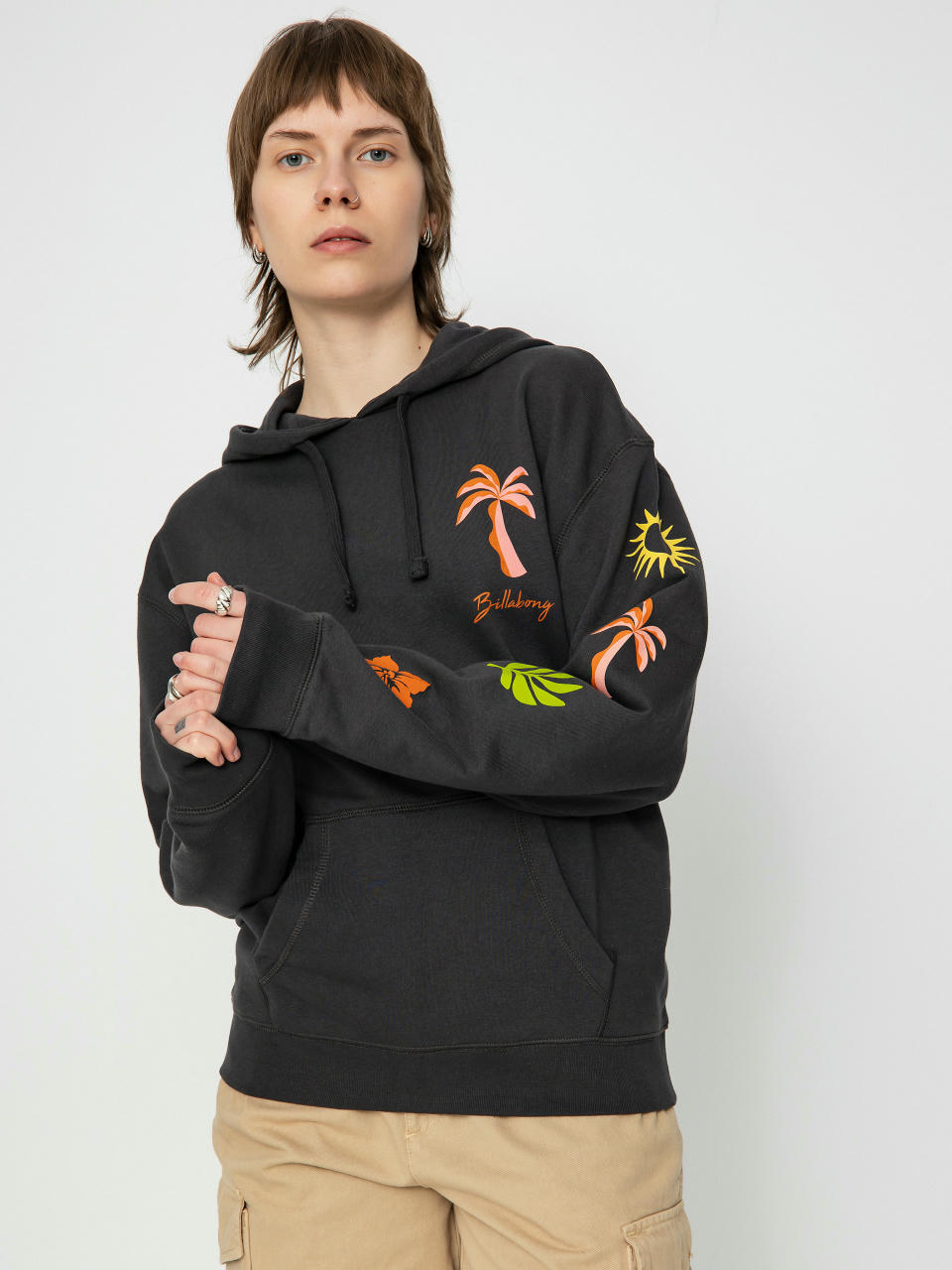 Bluza z kapturem Billabong Best Coast HD Wmn (off black)