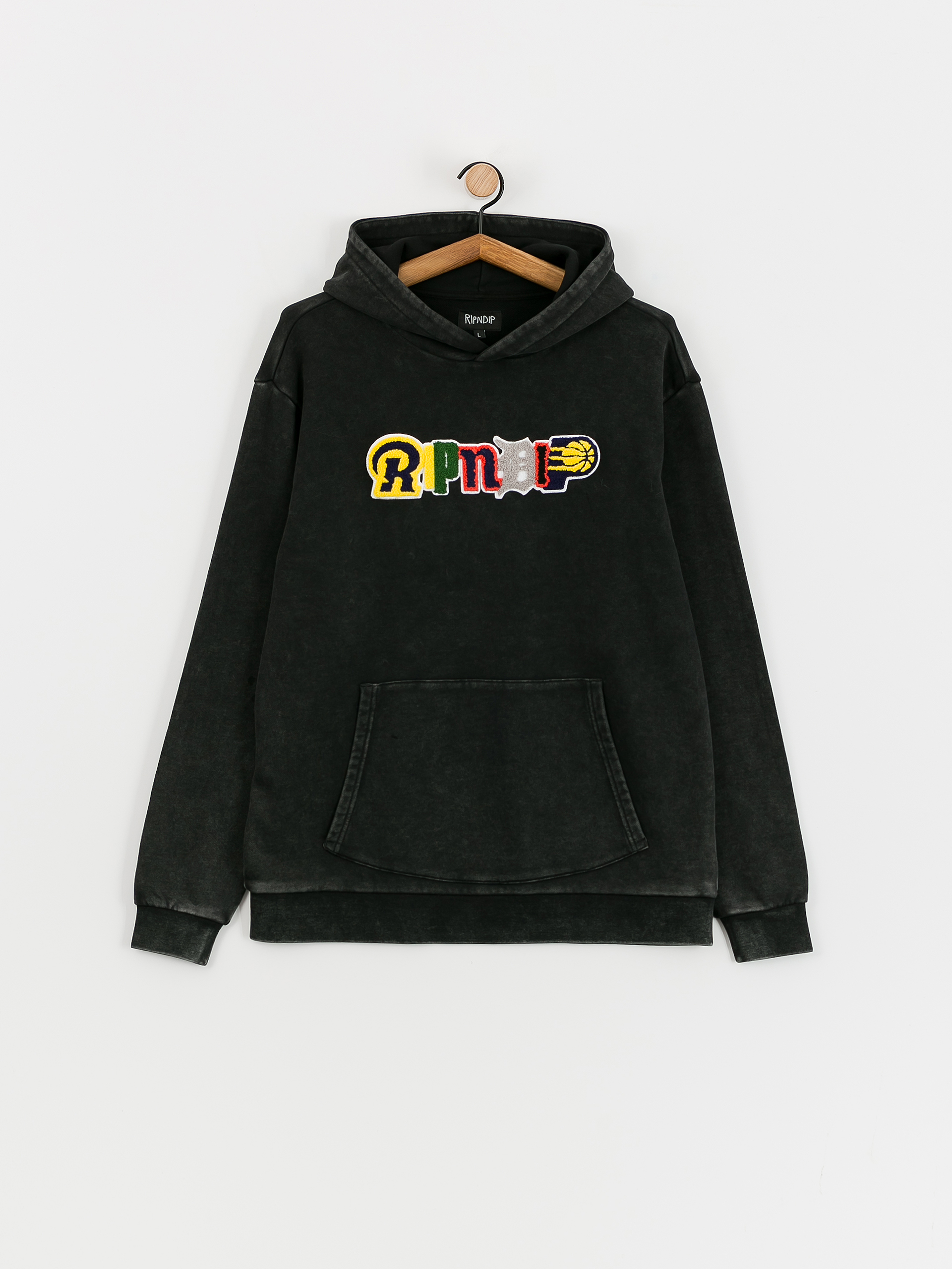 Bluza z kapturem RipNDip Fan Fave HD (black wash)