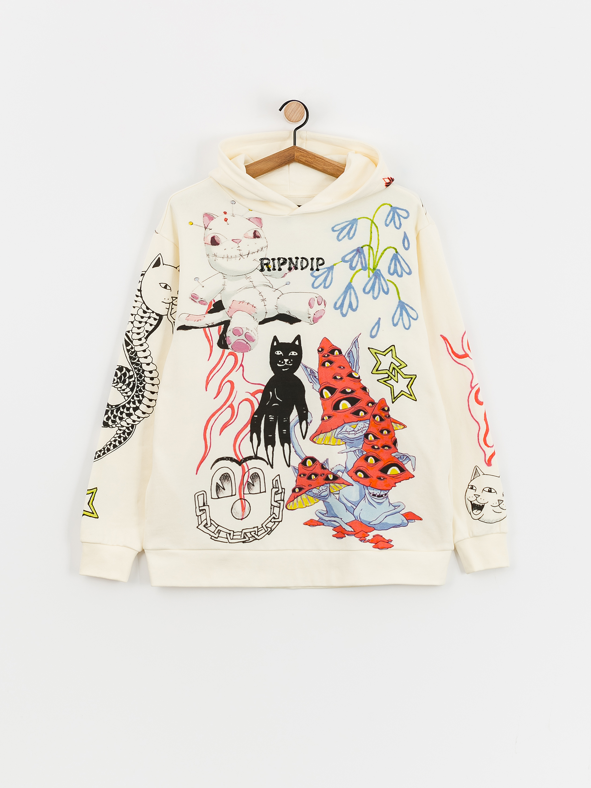 Bluza z kapturem RipNDip Travis HD (off white)