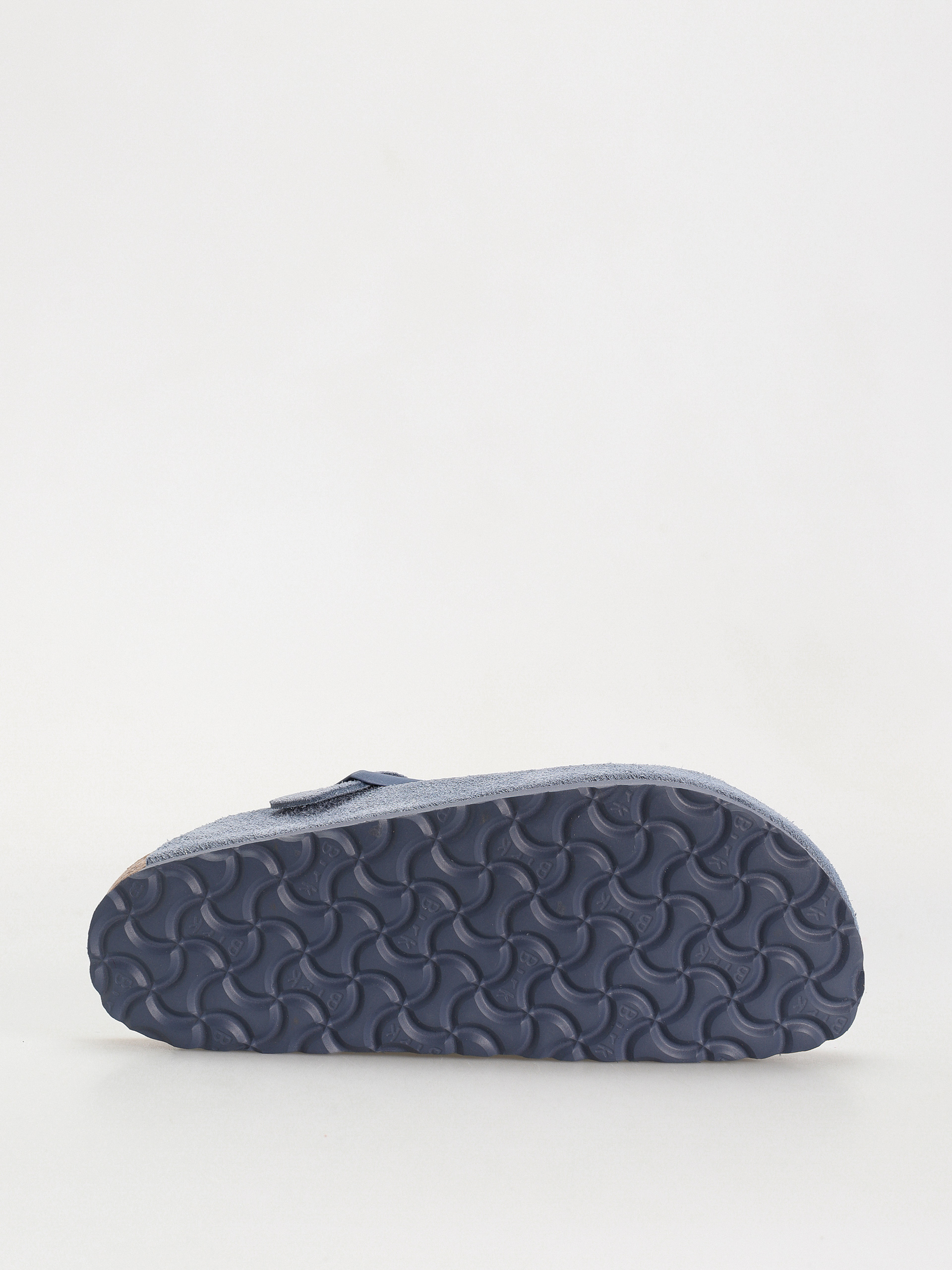 Klapki Birkenstock Boston Suede Leather Narrow Wmn (elemental blue)