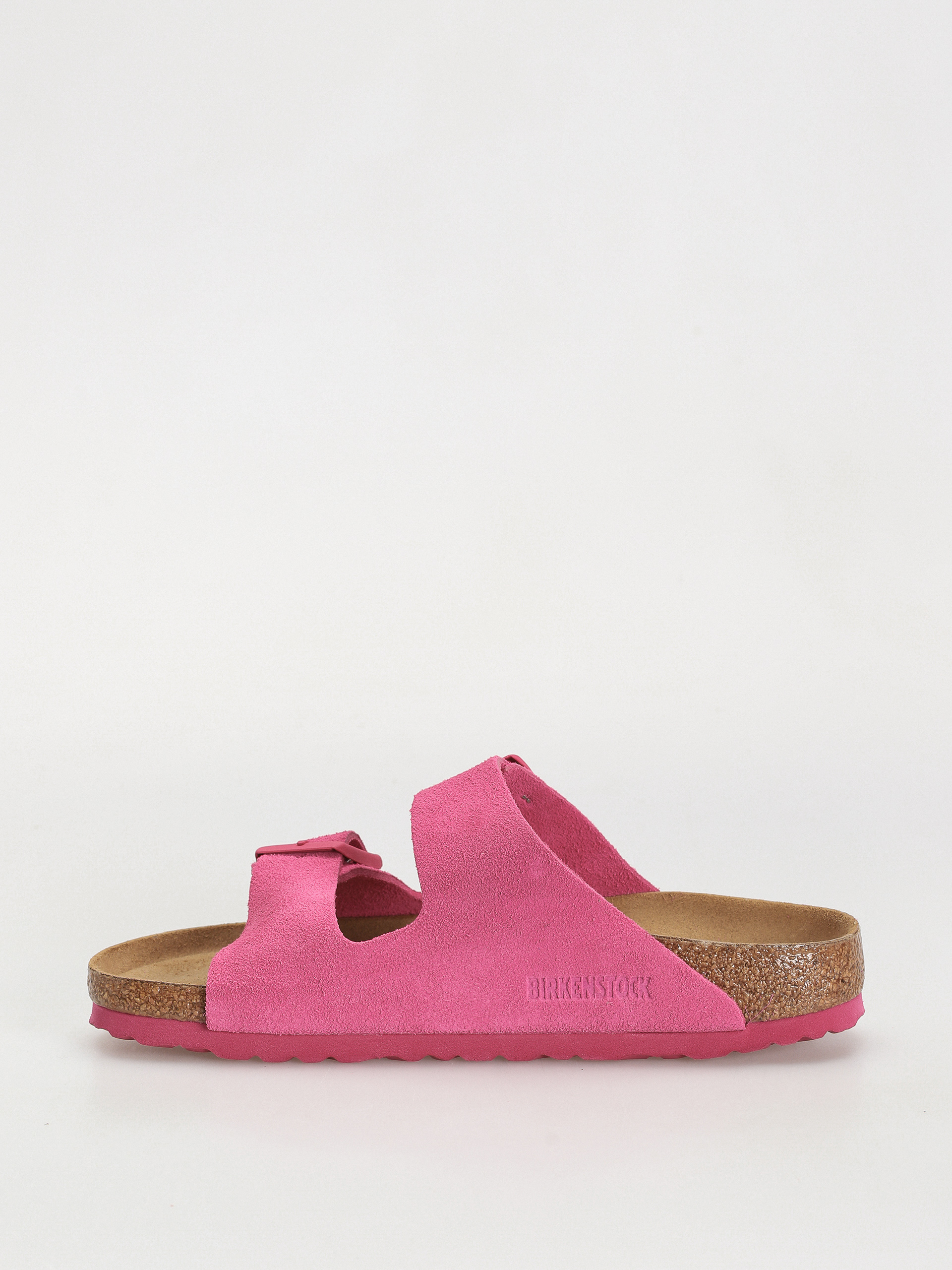 Klapki Birkenstock Arizona Suede Leather Narrow Wmn (fuchsia tulip)