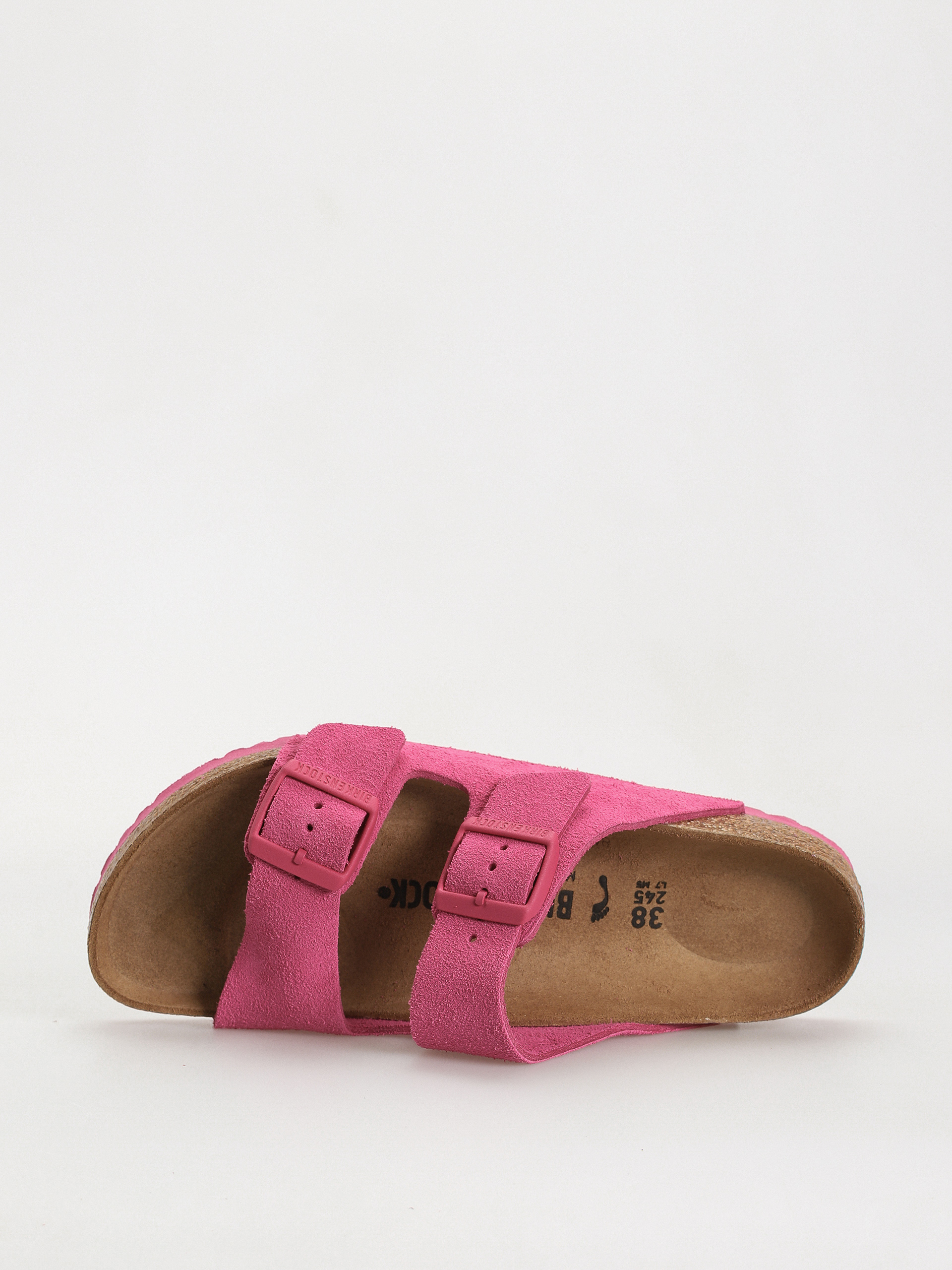 Klapki Birkenstock Arizona Suede Leather Narrow Wmn (fuchsia tulip)