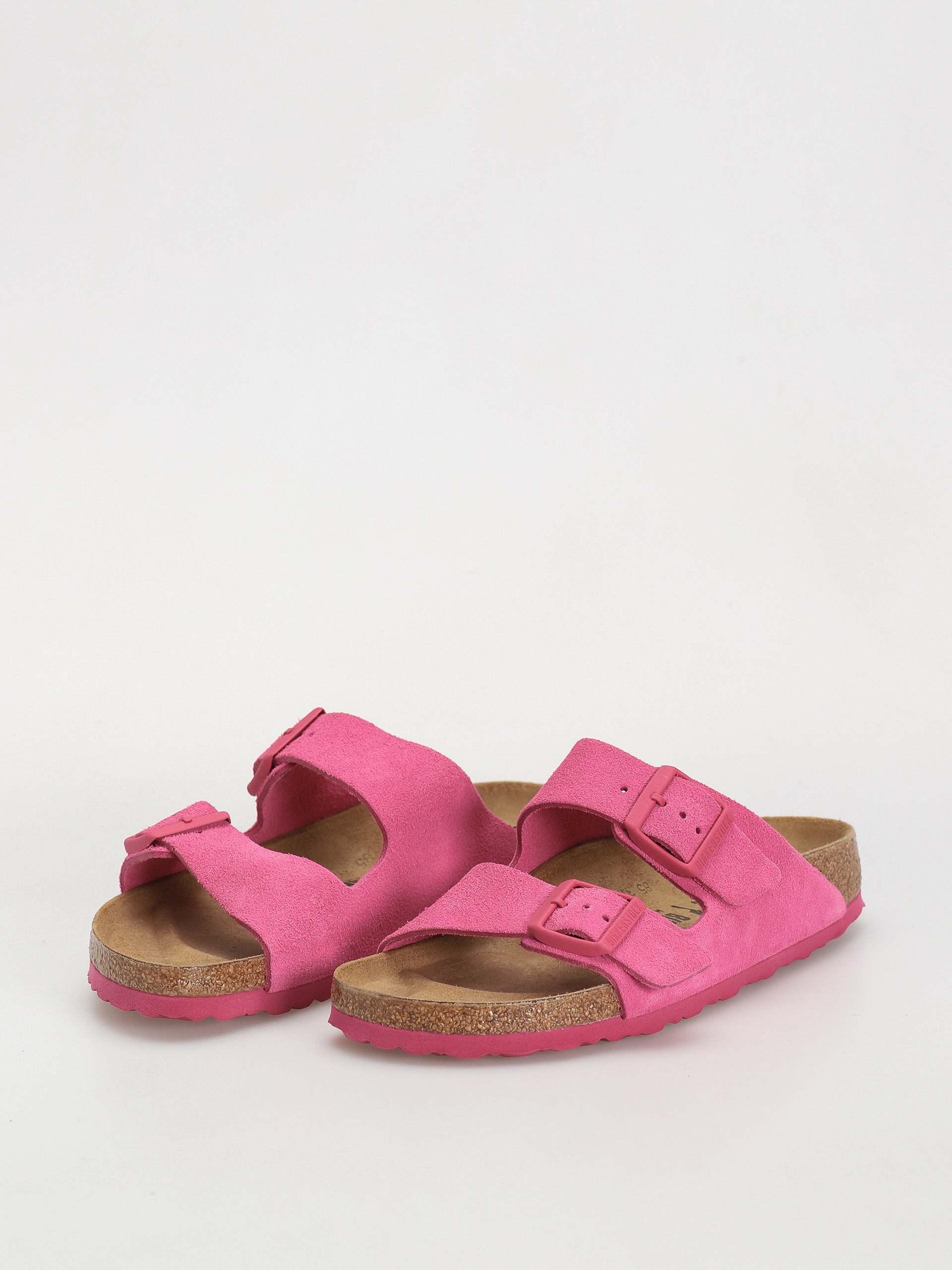 Klapki Birkenstock Arizona Suede Leather Narrow Wmn (fuchsia tulip)