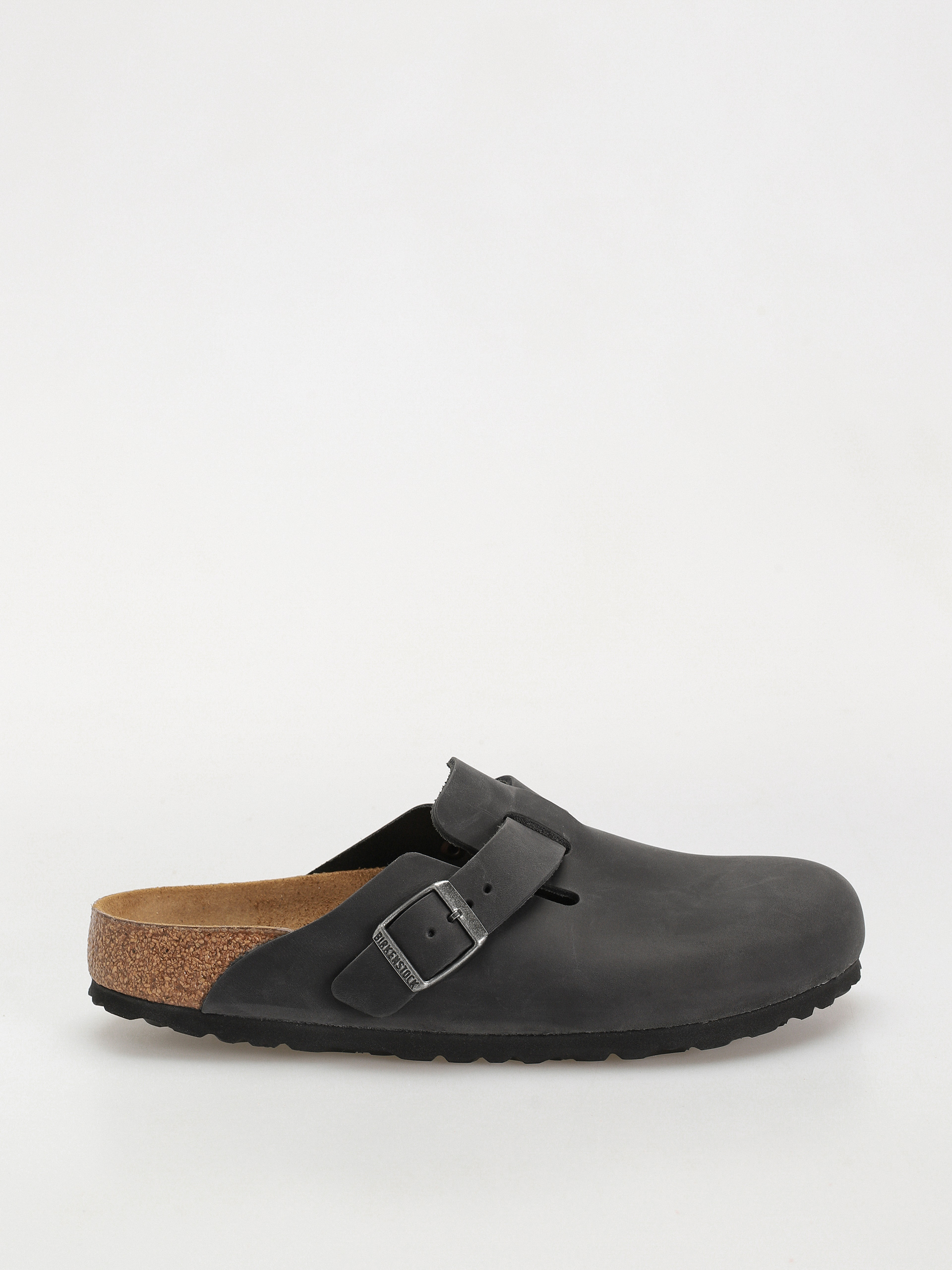 Klapki Birkenstock Boston Oiled Leather Narrow Wmn (black)