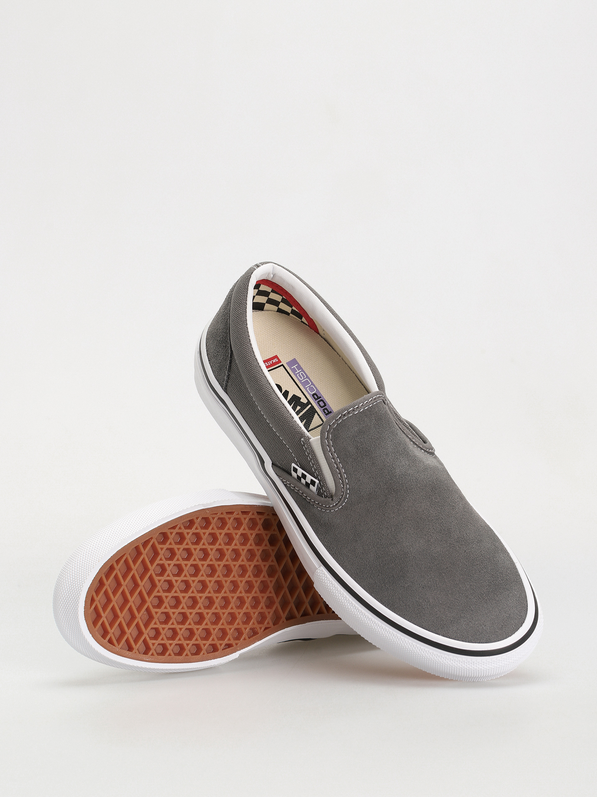 Buty Vans Skate Slip On (pewter/white)