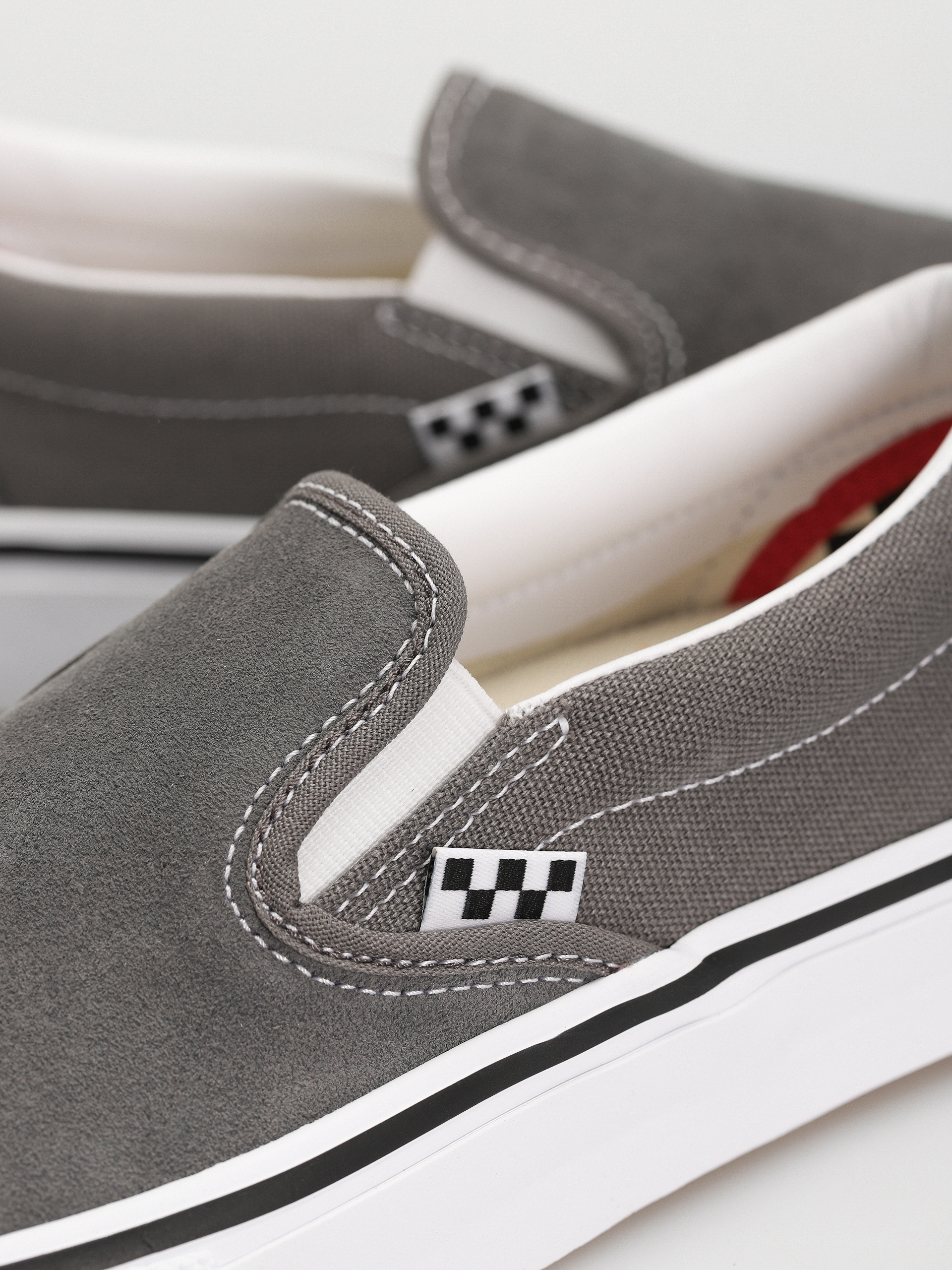 Buty Vans Skate Slip On (pewter/white)