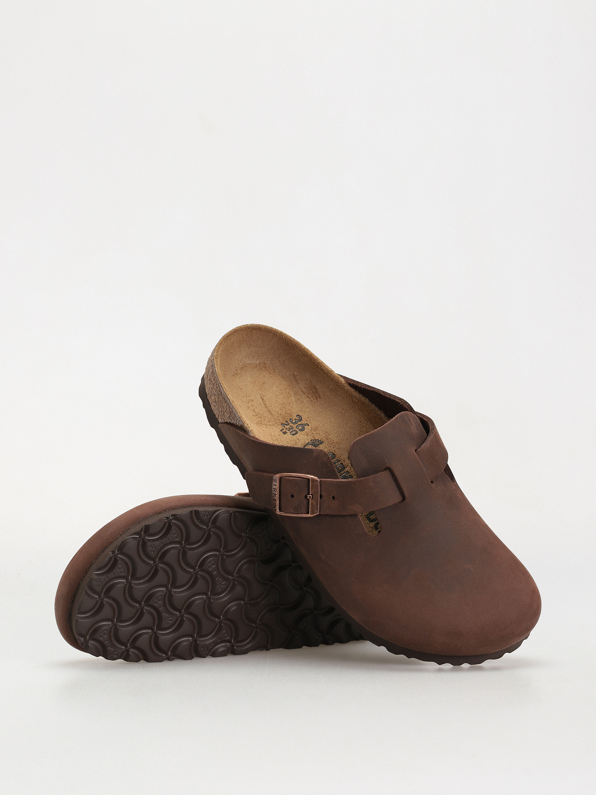 Klapki Birkenstock Boston Oiled Leather Narrow Wmn (habana)
