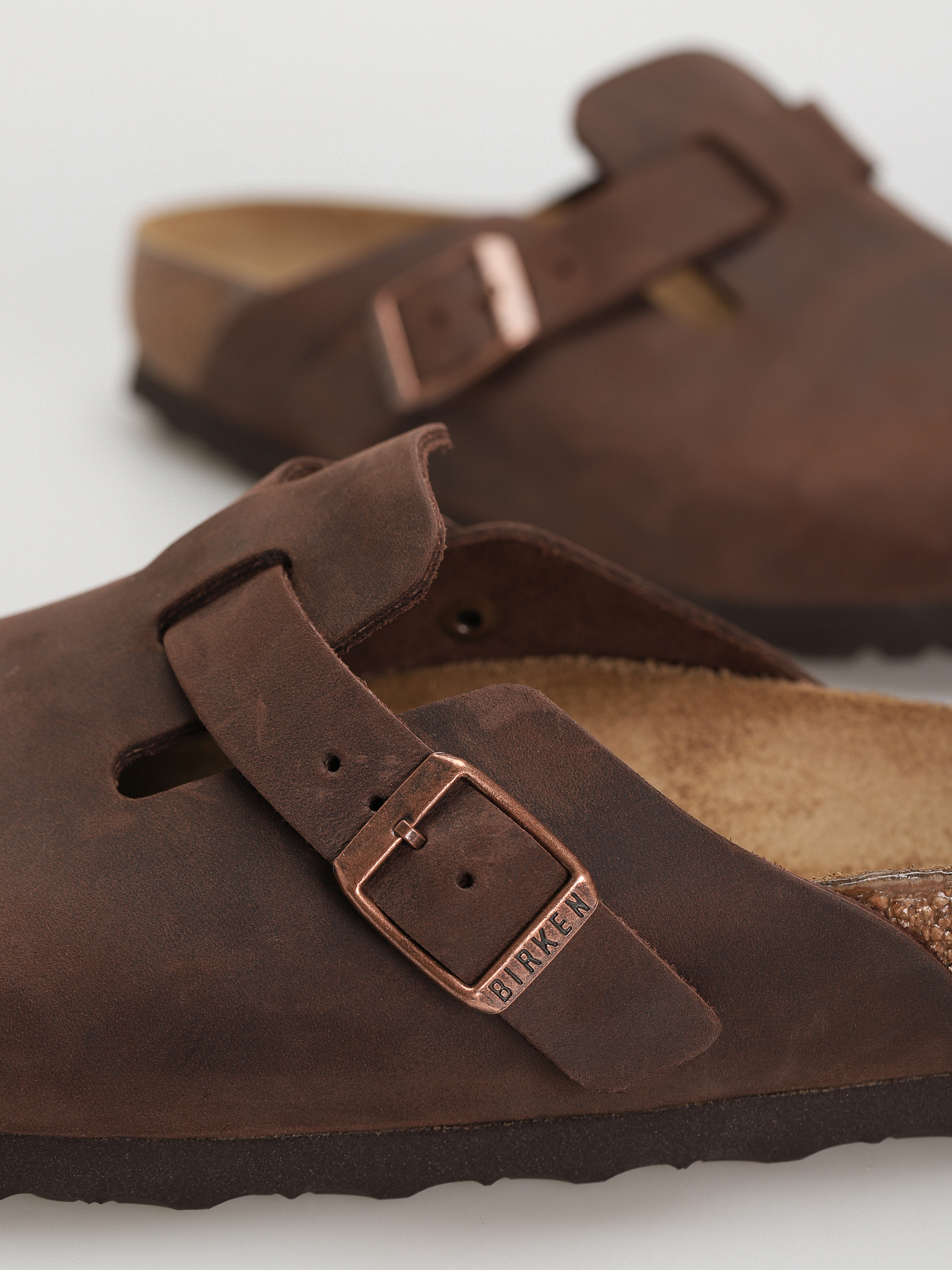 Klapki Birkenstock Boston Oiled Leather Narrow Wmn (habana)