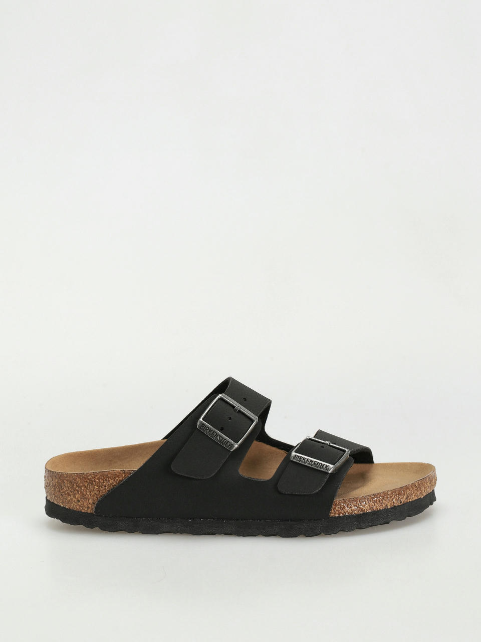 Klapki Birkenstock Arizona Birko Flor Nubuck Narrow Wmn (black)