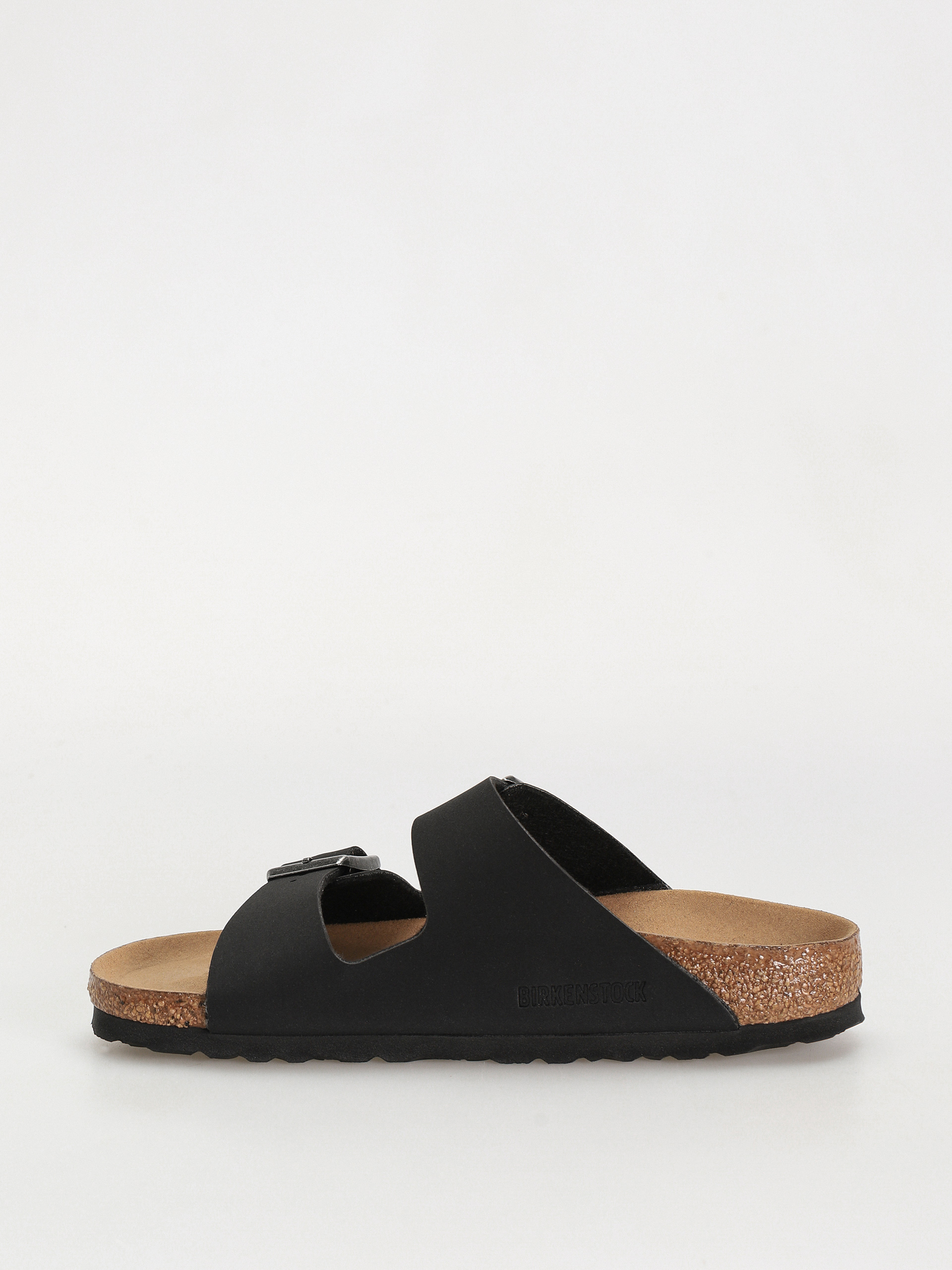 Klapki Birkenstock Arizona Birko Flor Nubuck Narrow Wmn (black)