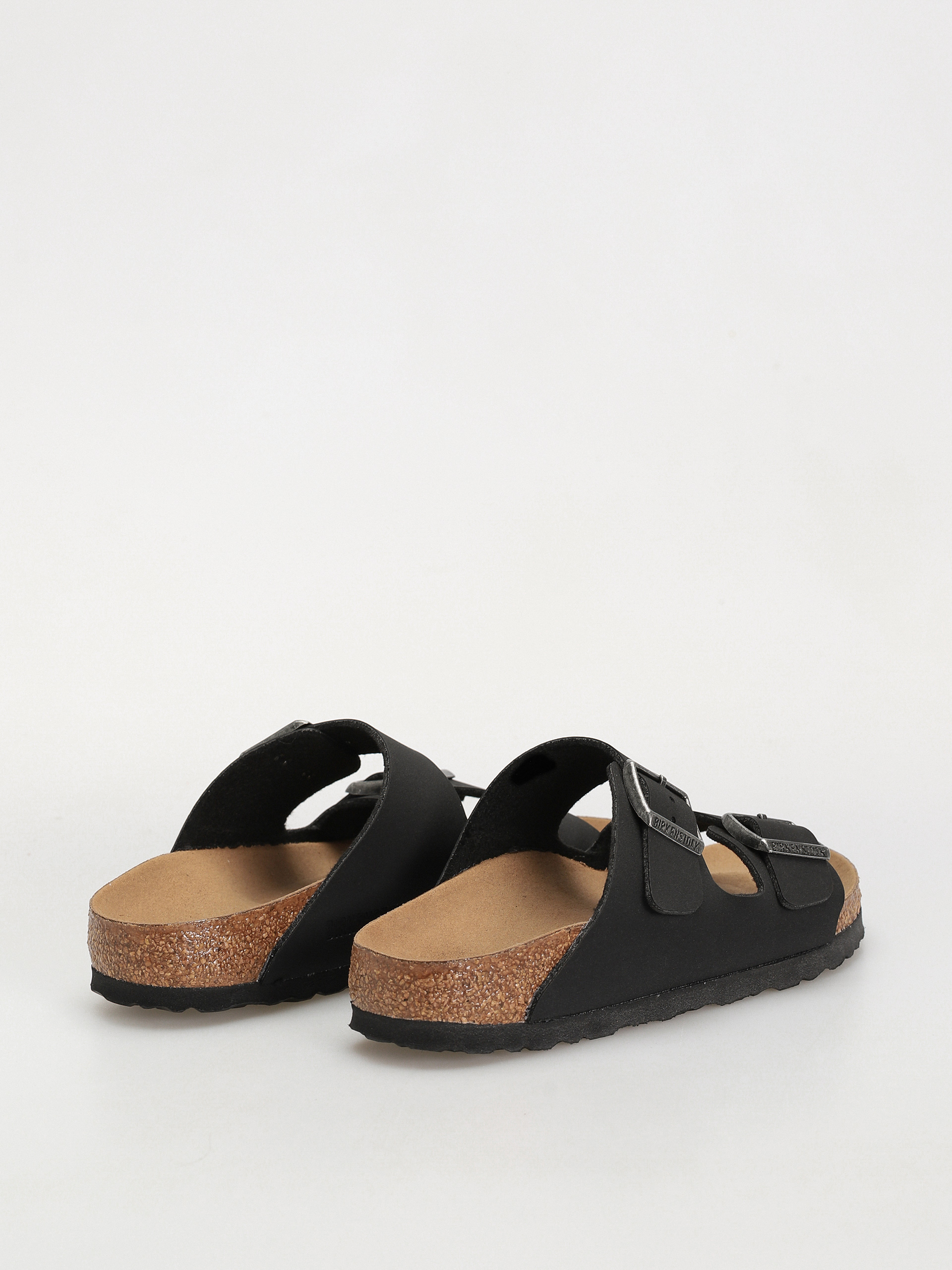 Klapki Birkenstock Arizona Birko Flor Nubuck Narrow Wmn (black)