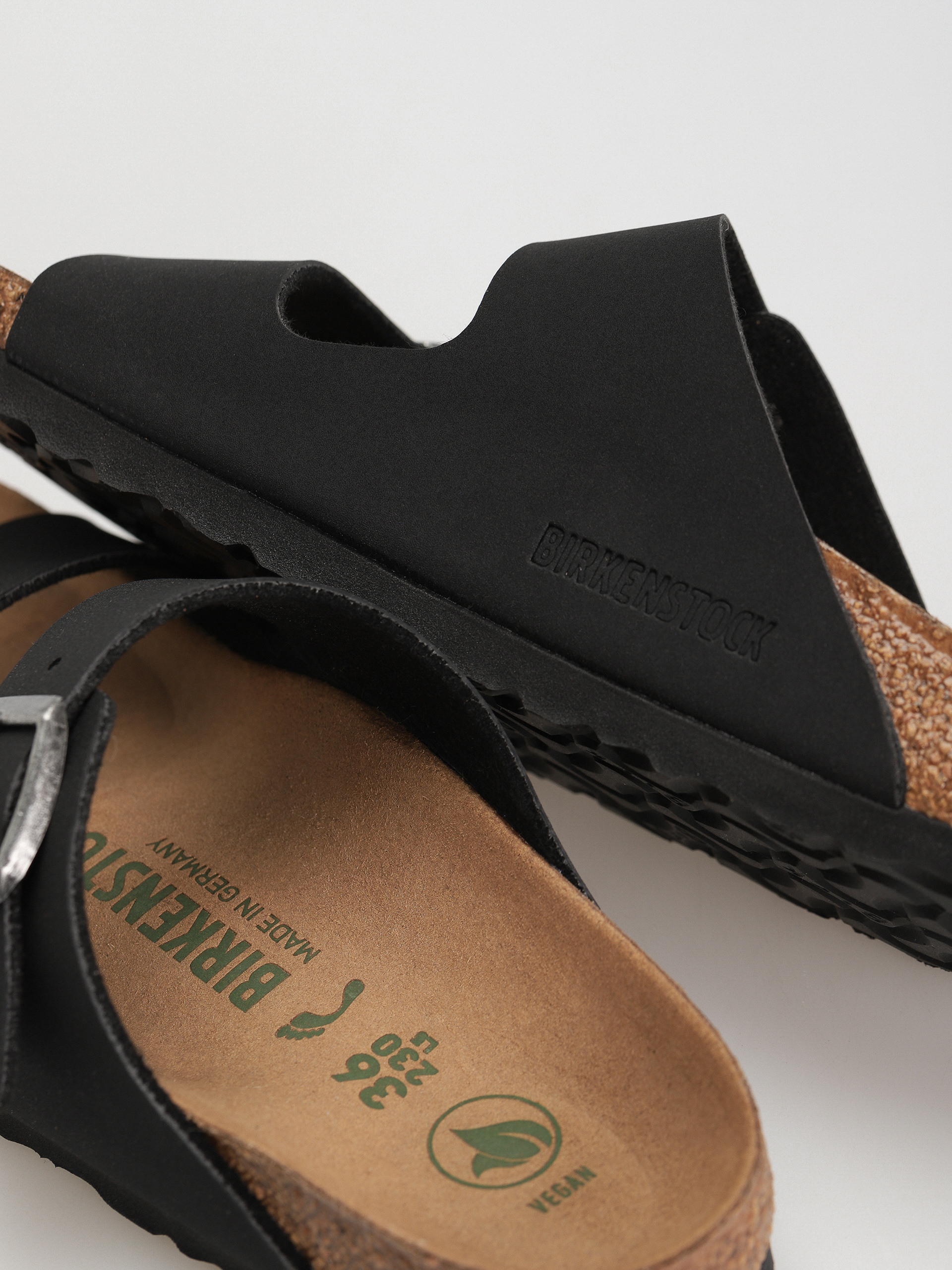 Klapki Birkenstock Arizona Birko Flor Nubuck Narrow Wmn (black)