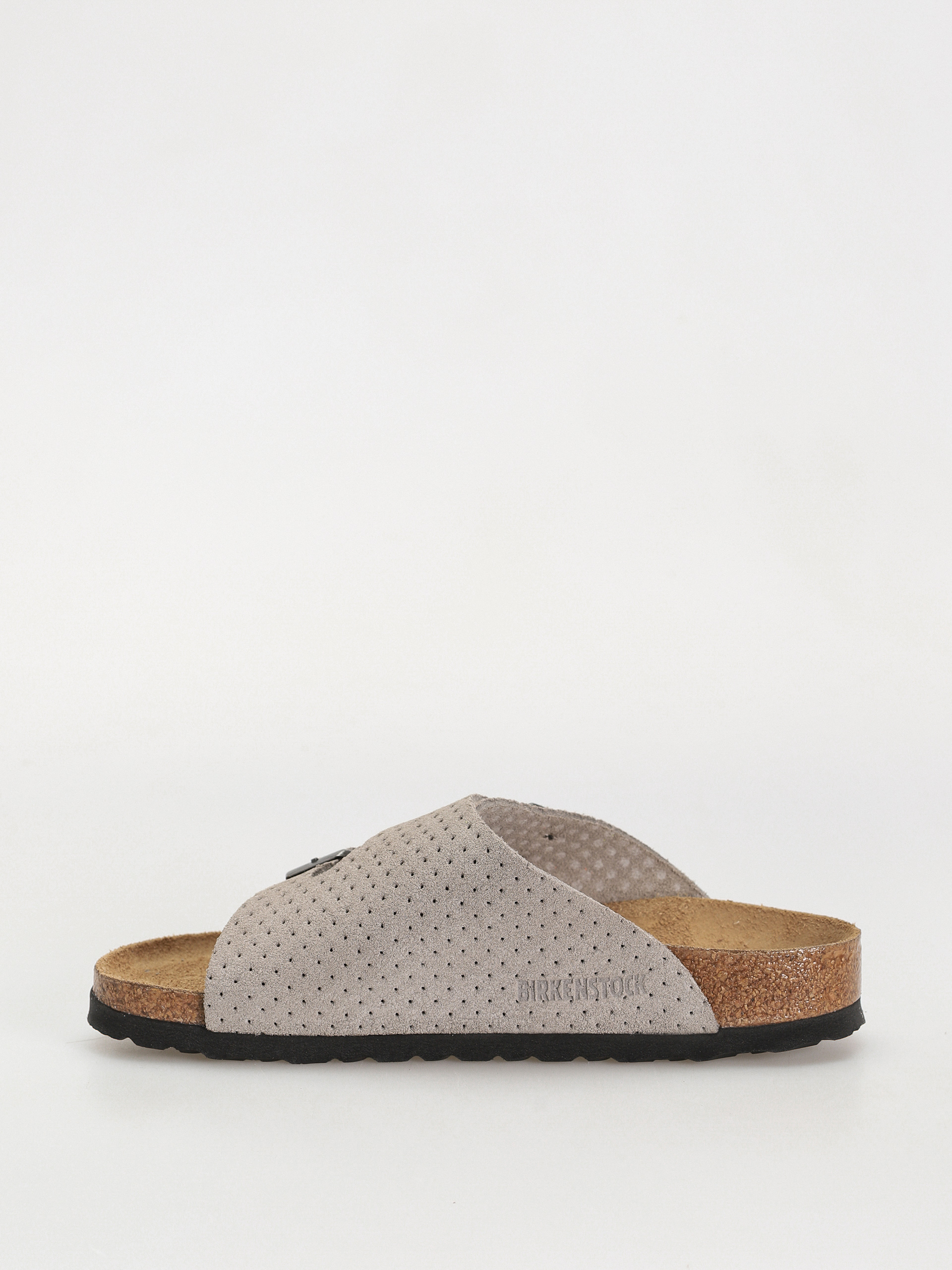 Klapki Birkenstock Zurich Suede Embossed Narrow Wmn (emboss dots stone coin)