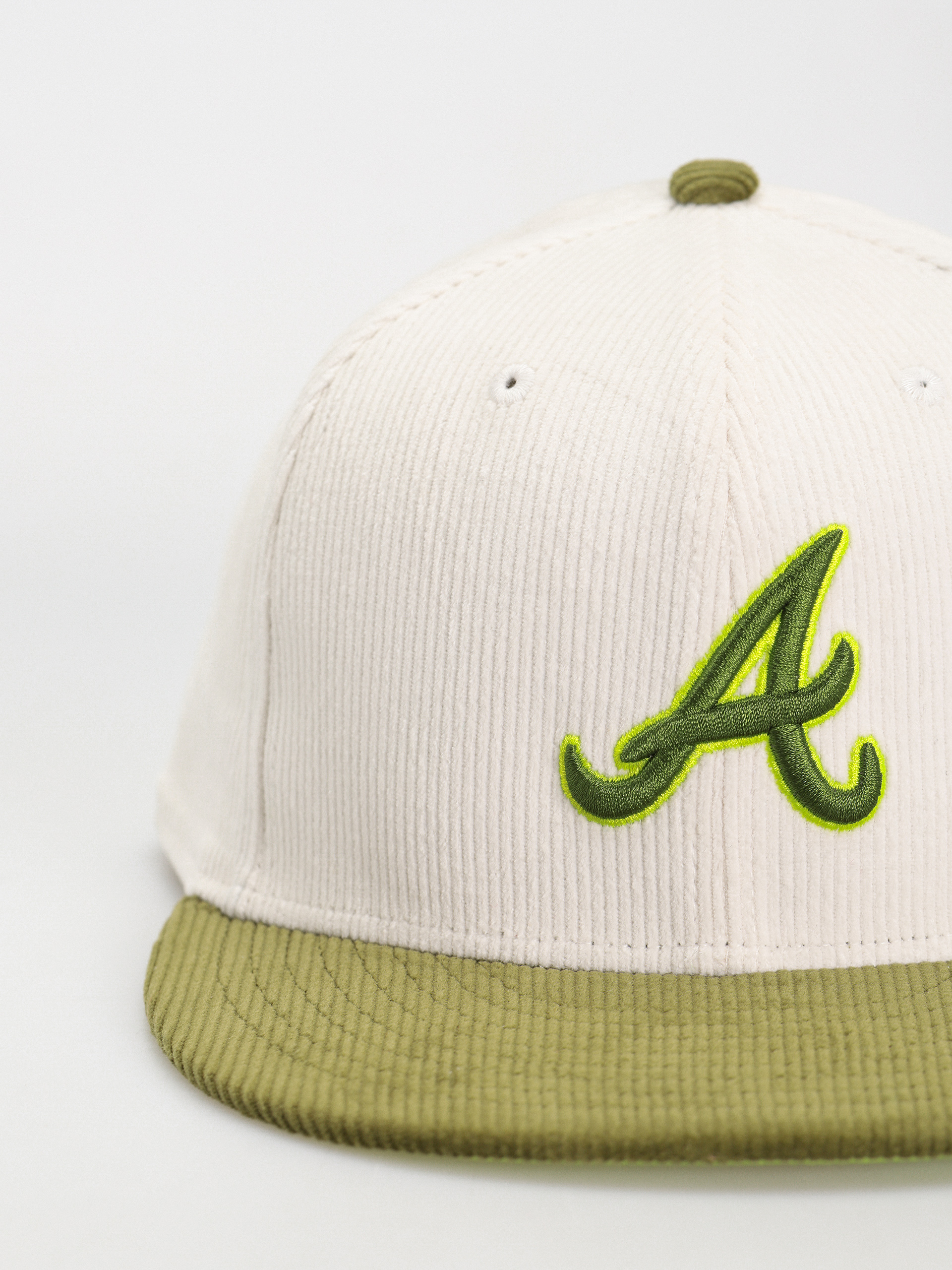 Czapka z daszkiem New Era Cord 59Fifty Atlanta Braves (green/white)
