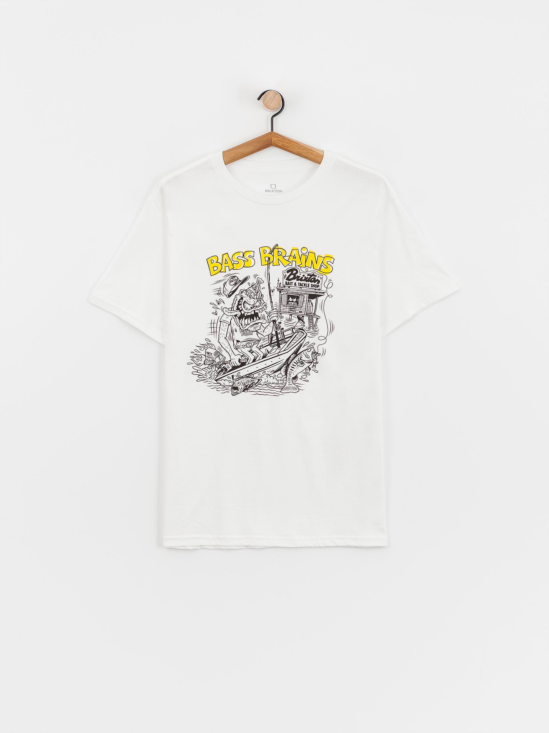 T-shirt Brixton Bass Brains Monster Stt (white)