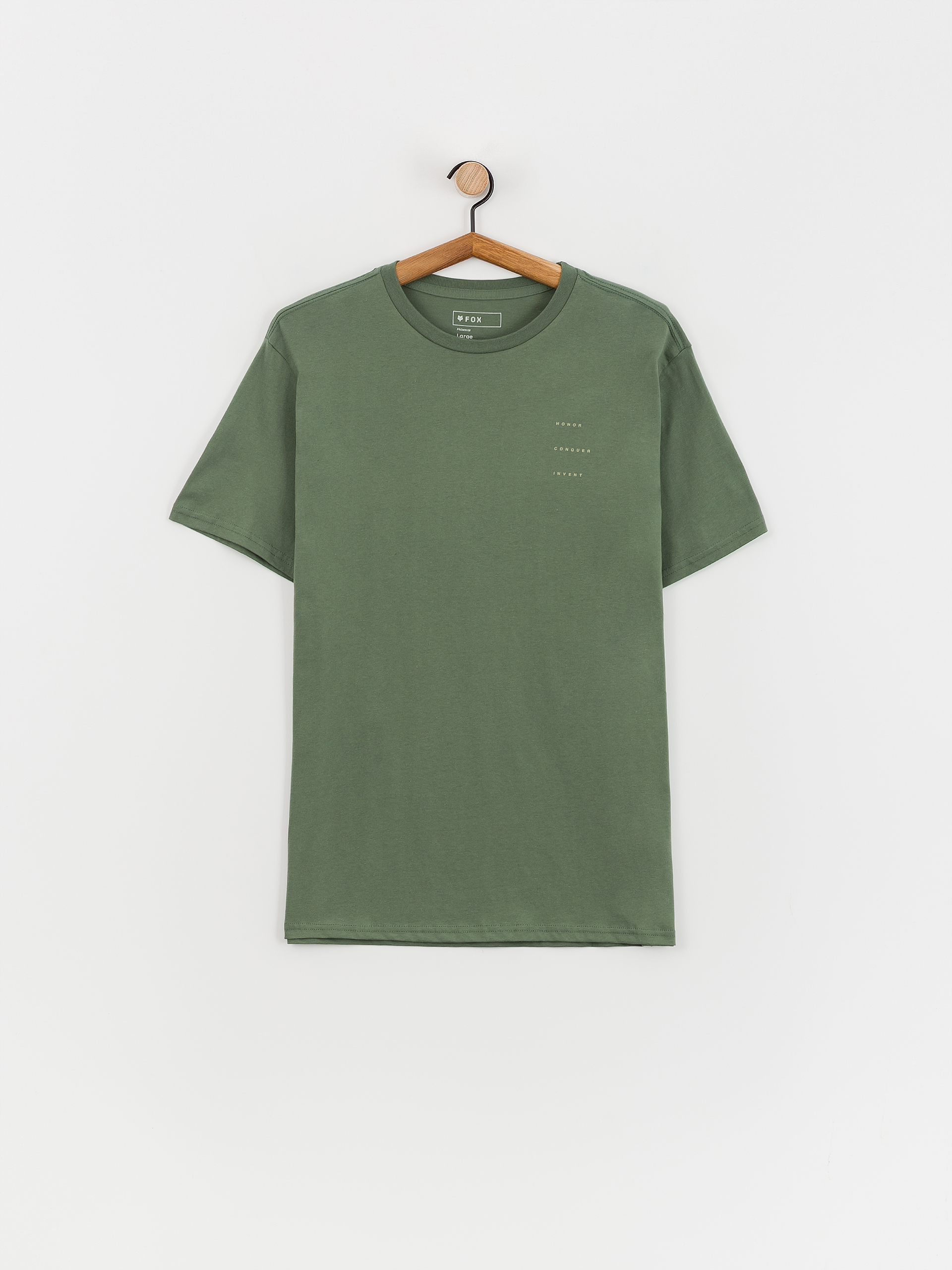 T-shirt Fox Sipping Prem (hunter green)
