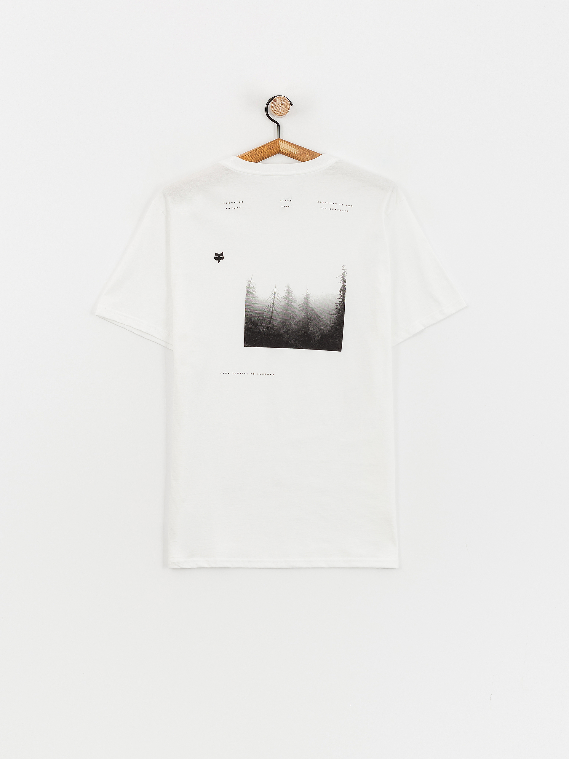 T-shirt Fox Sipping Prem (white)