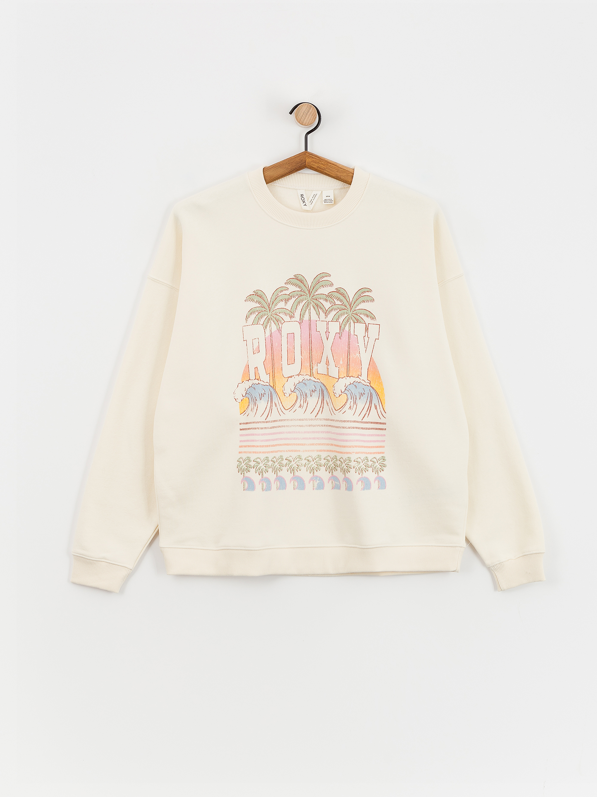 Bluza Roxy Lineup Oversized Crew Wmn (egret)