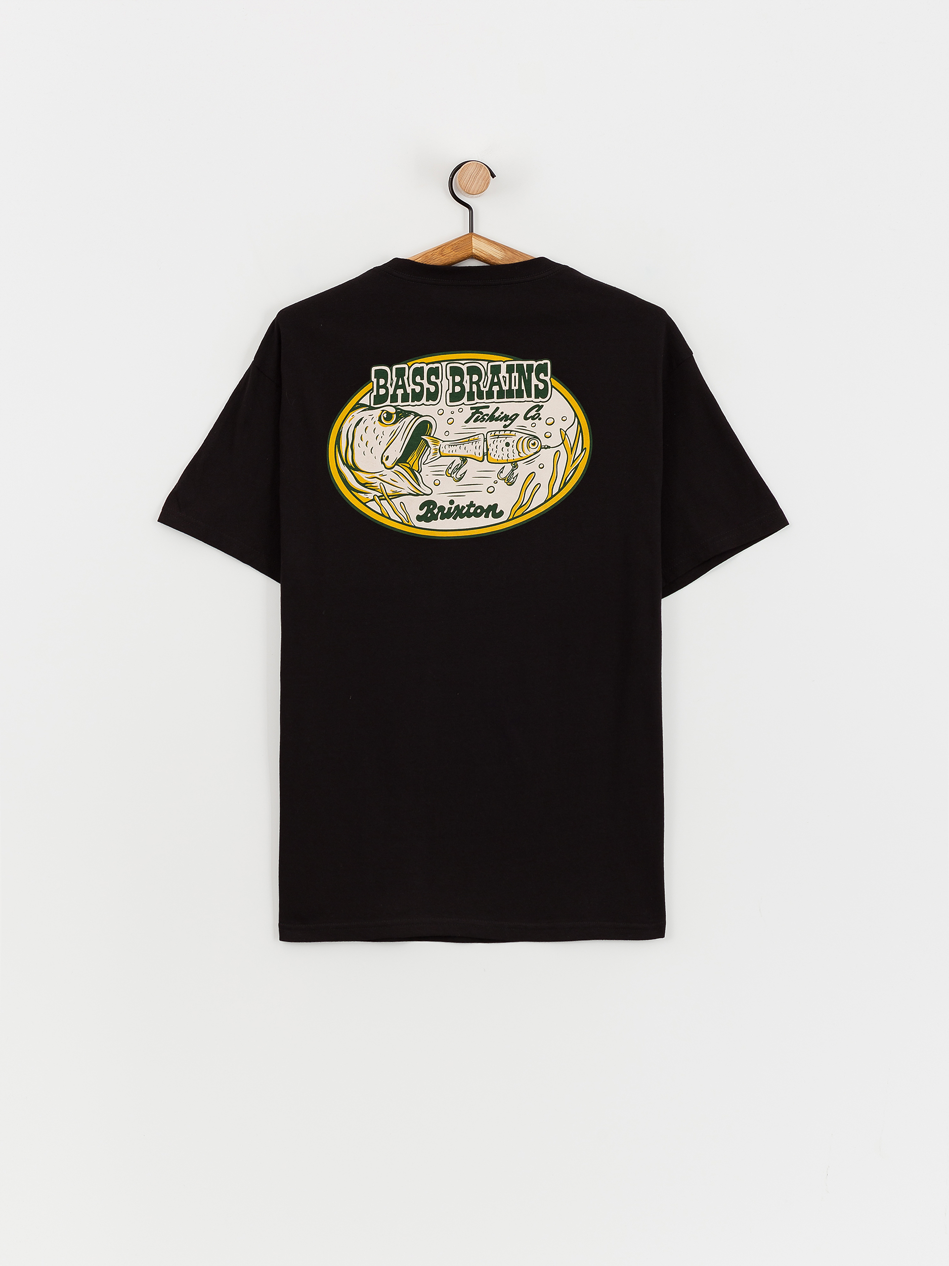 T-shirt Brixton Bass Brains Swim Stt - czarny (black)