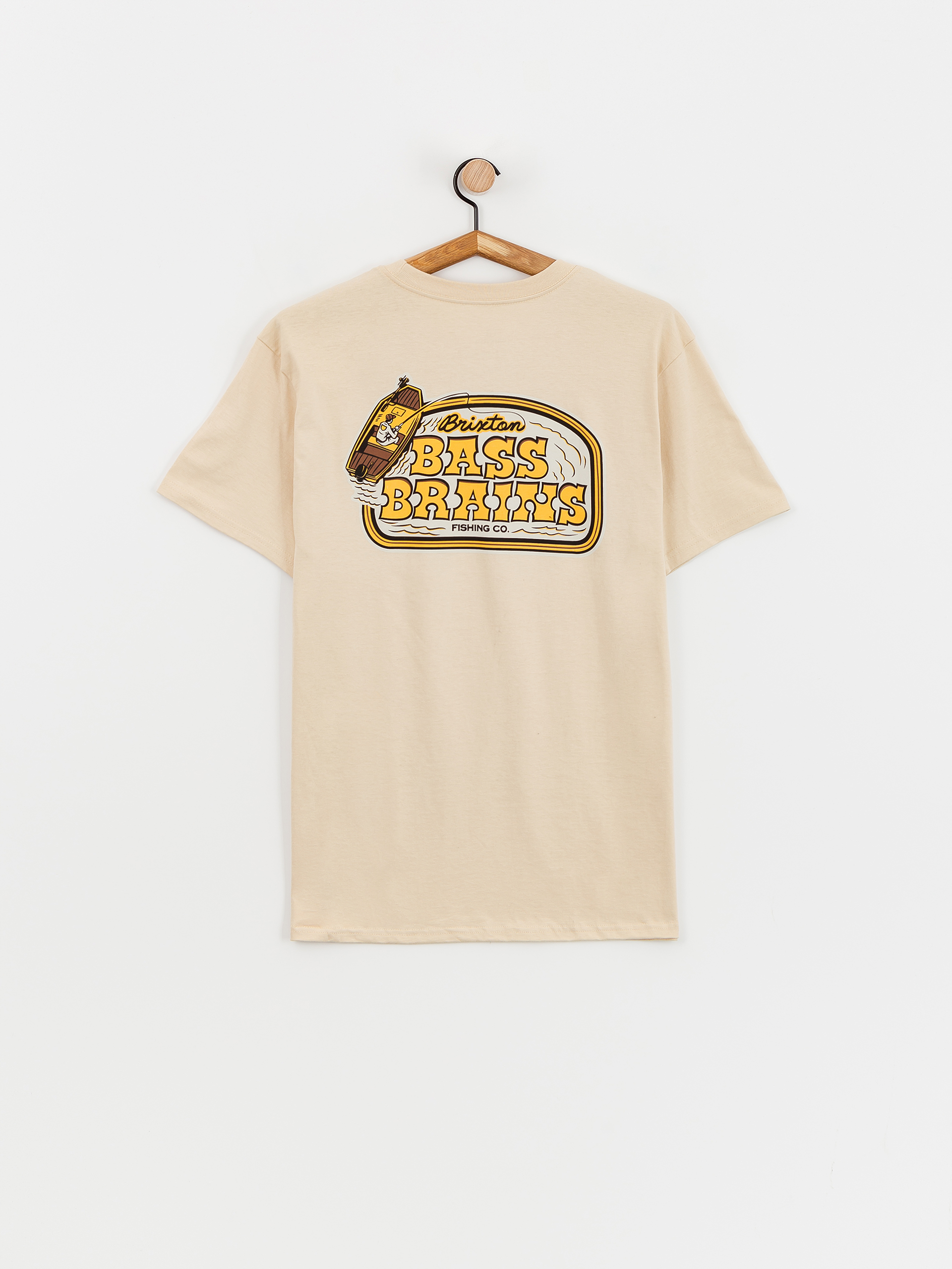 T-shirt Brixton Bass Brains Boat Stt (cream)