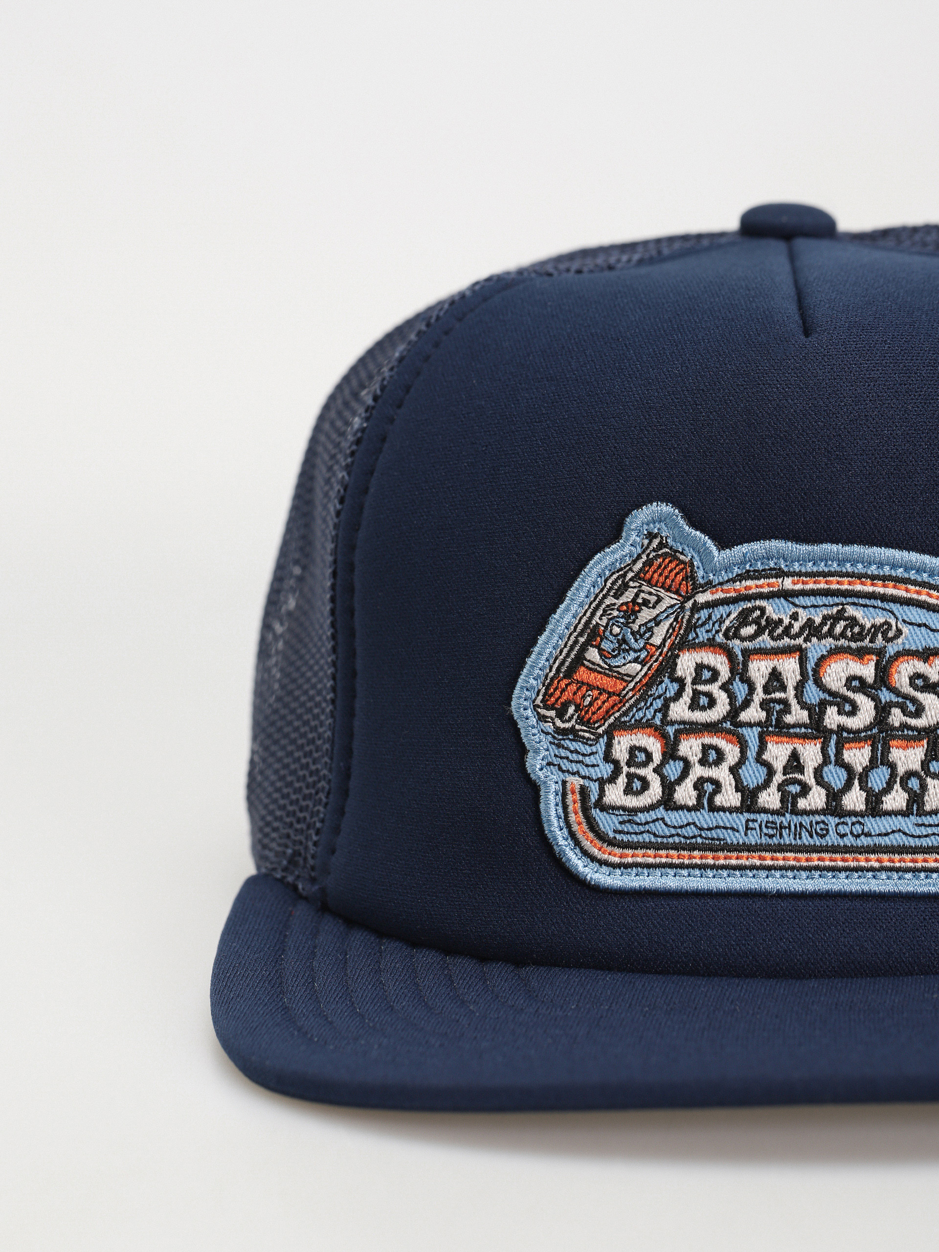 Czapka z daszkiem Brixton Bass Brains Boat Hp Trucker Ha (washed navy)