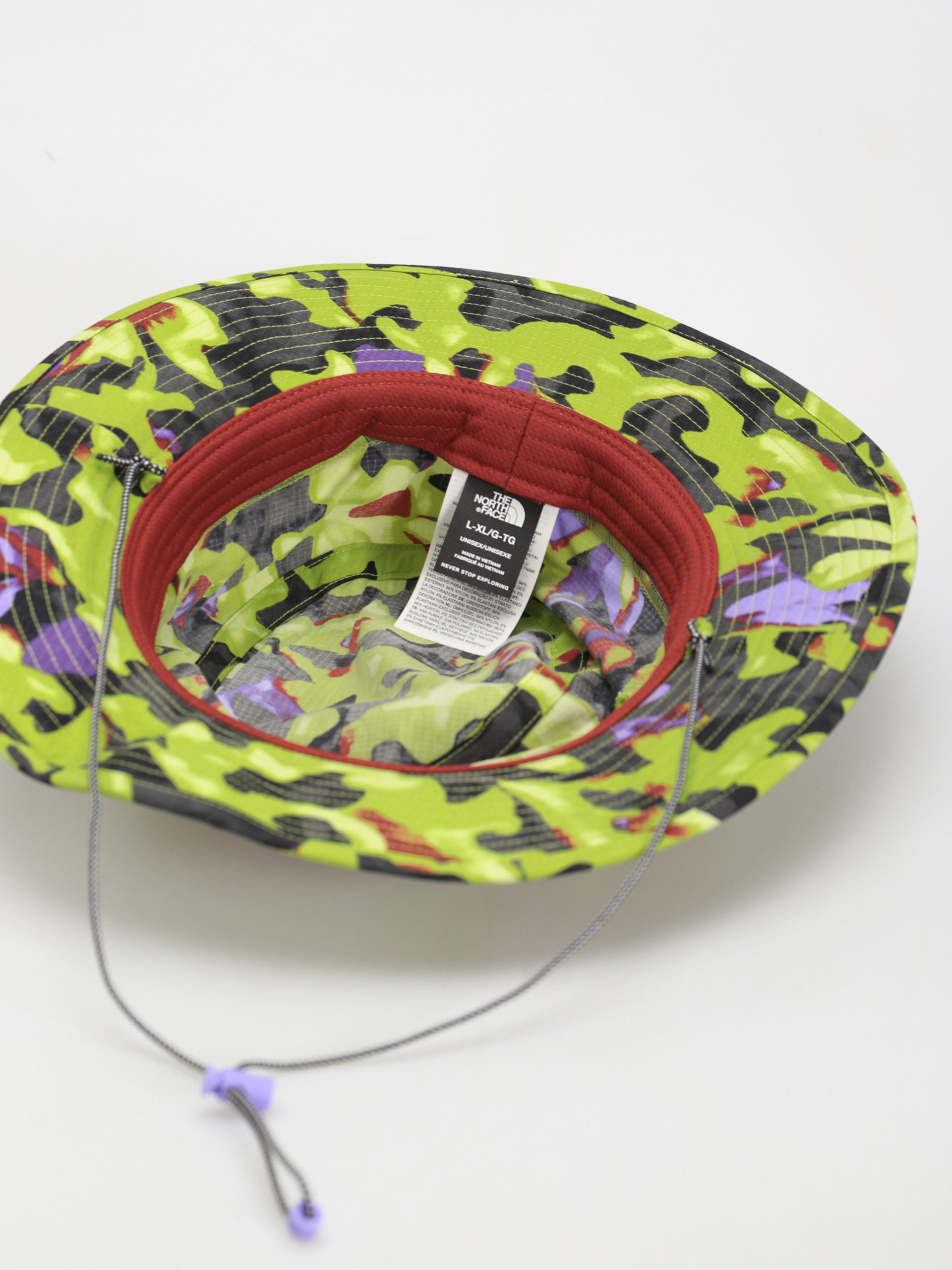Kapelusz The North Face Class V Brimmer (astro lime ai blossoms)