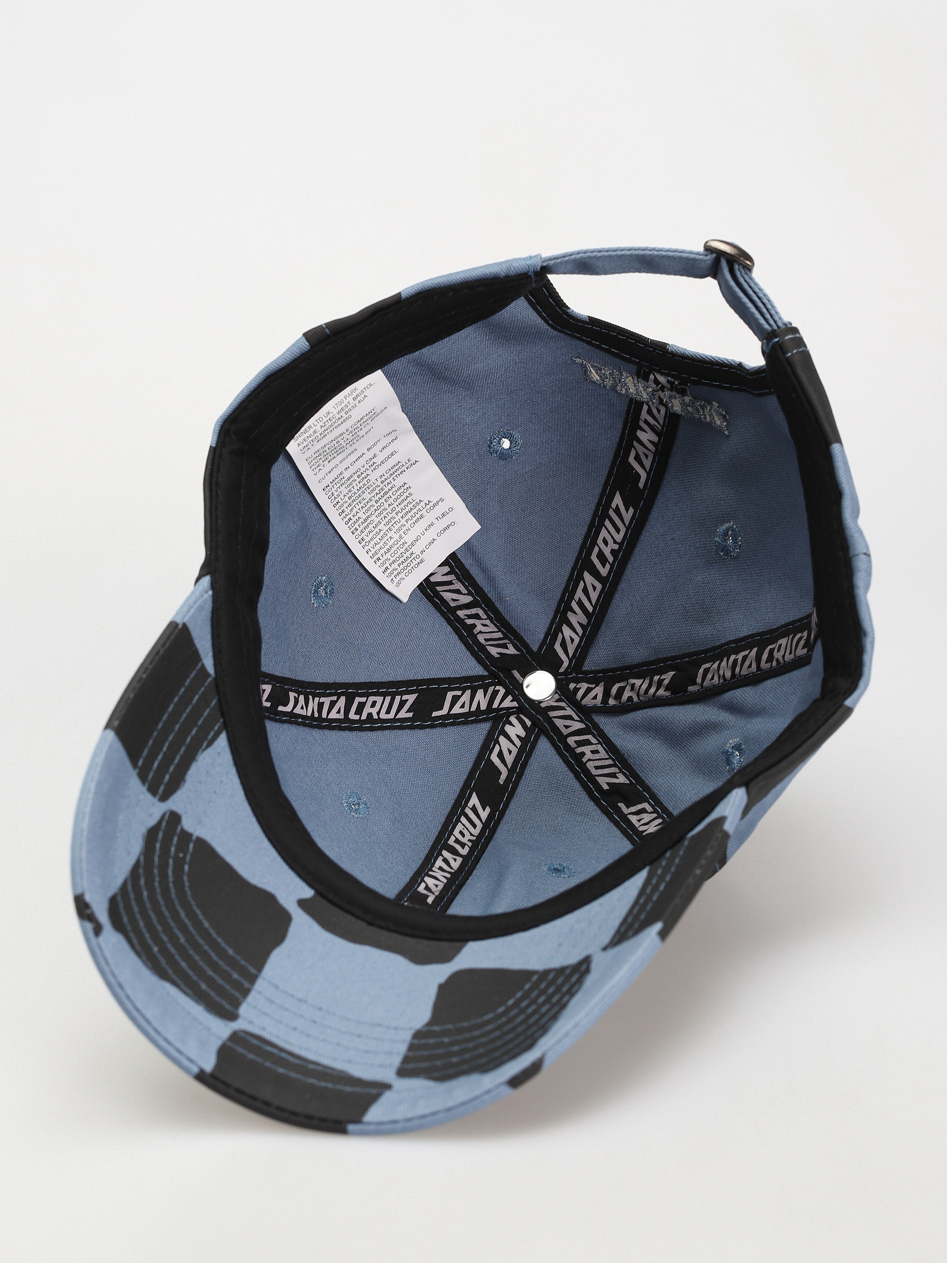 Czapka z daszkiem Santa Cruz Screaming Mini Hand (dusty blue check)
