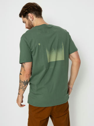 T-shirt Fox Sipping Prem (hunter green)