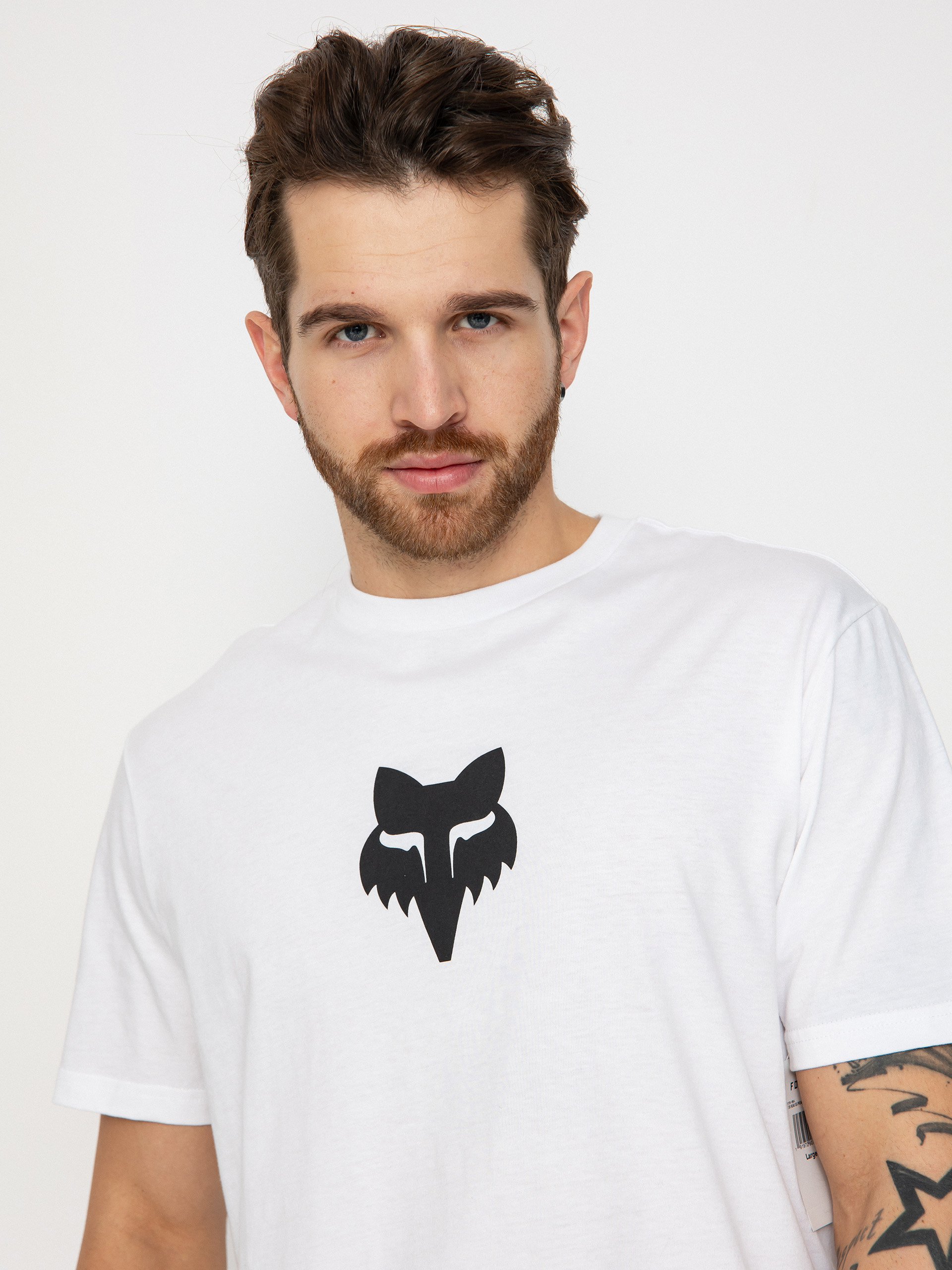 T-shirt Fox Fox Head Prem (optic white)