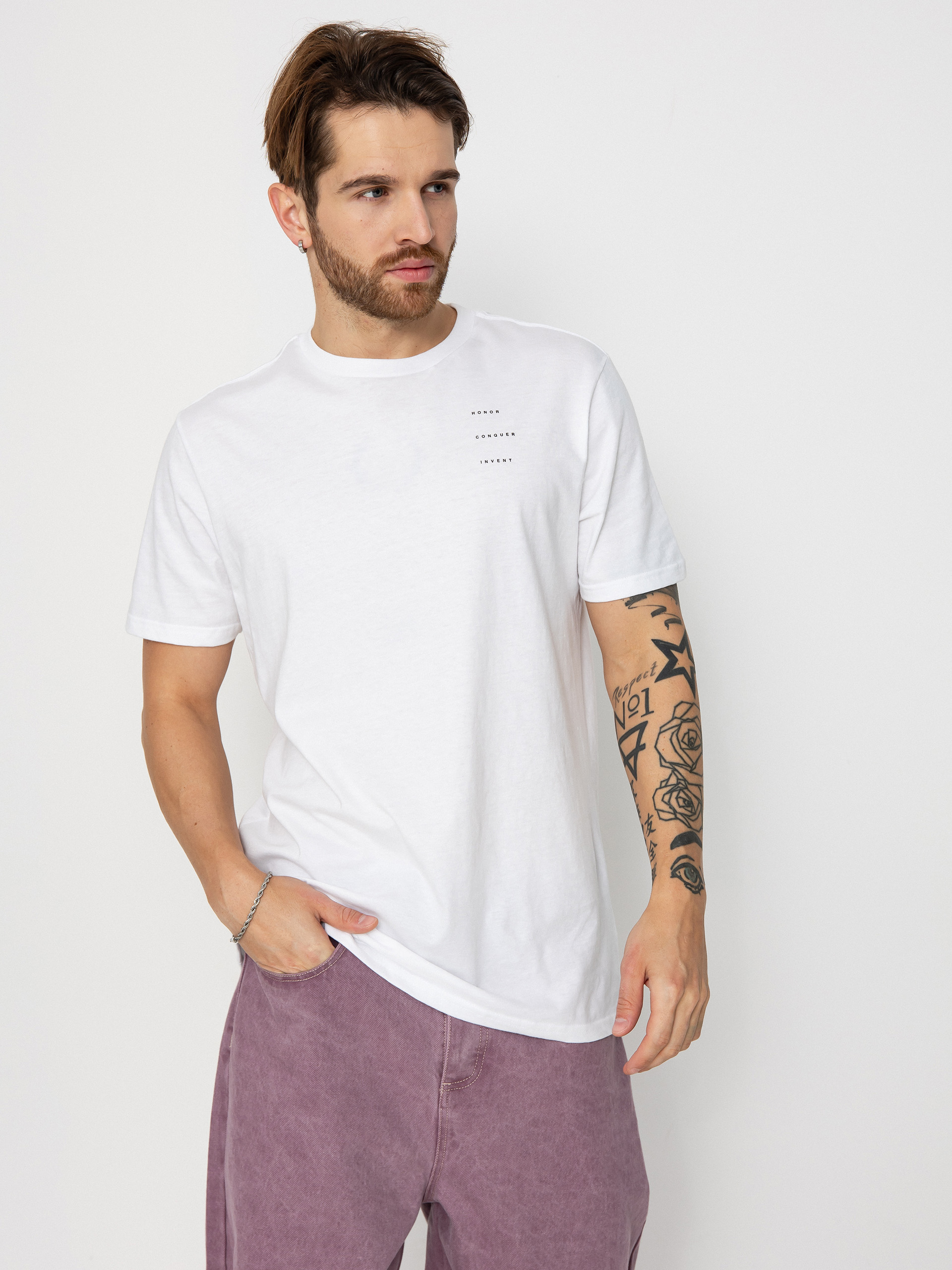 T-shirt Fox Sipping Prem (white)