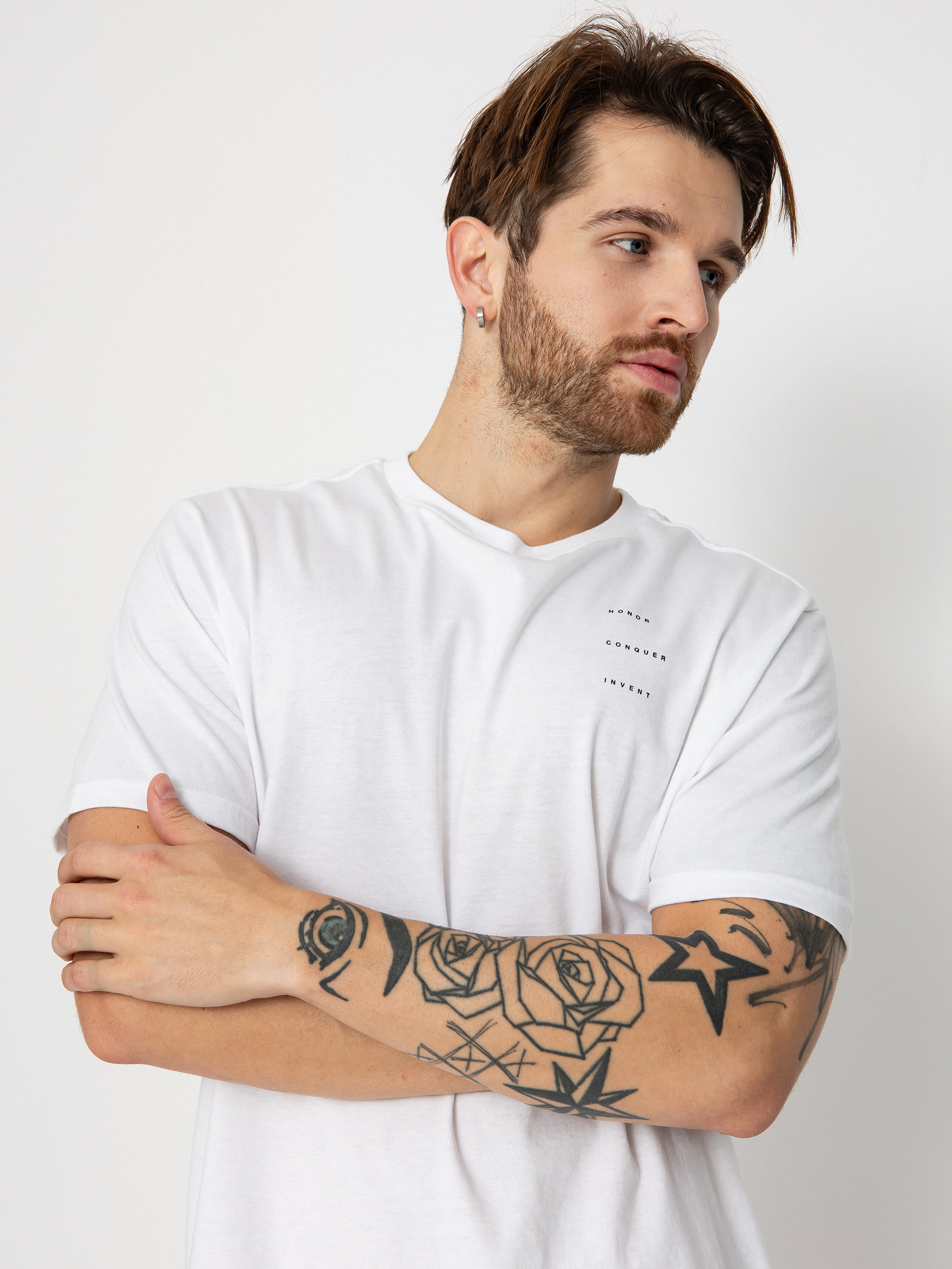 T-shirt Fox Sipping Prem (white)