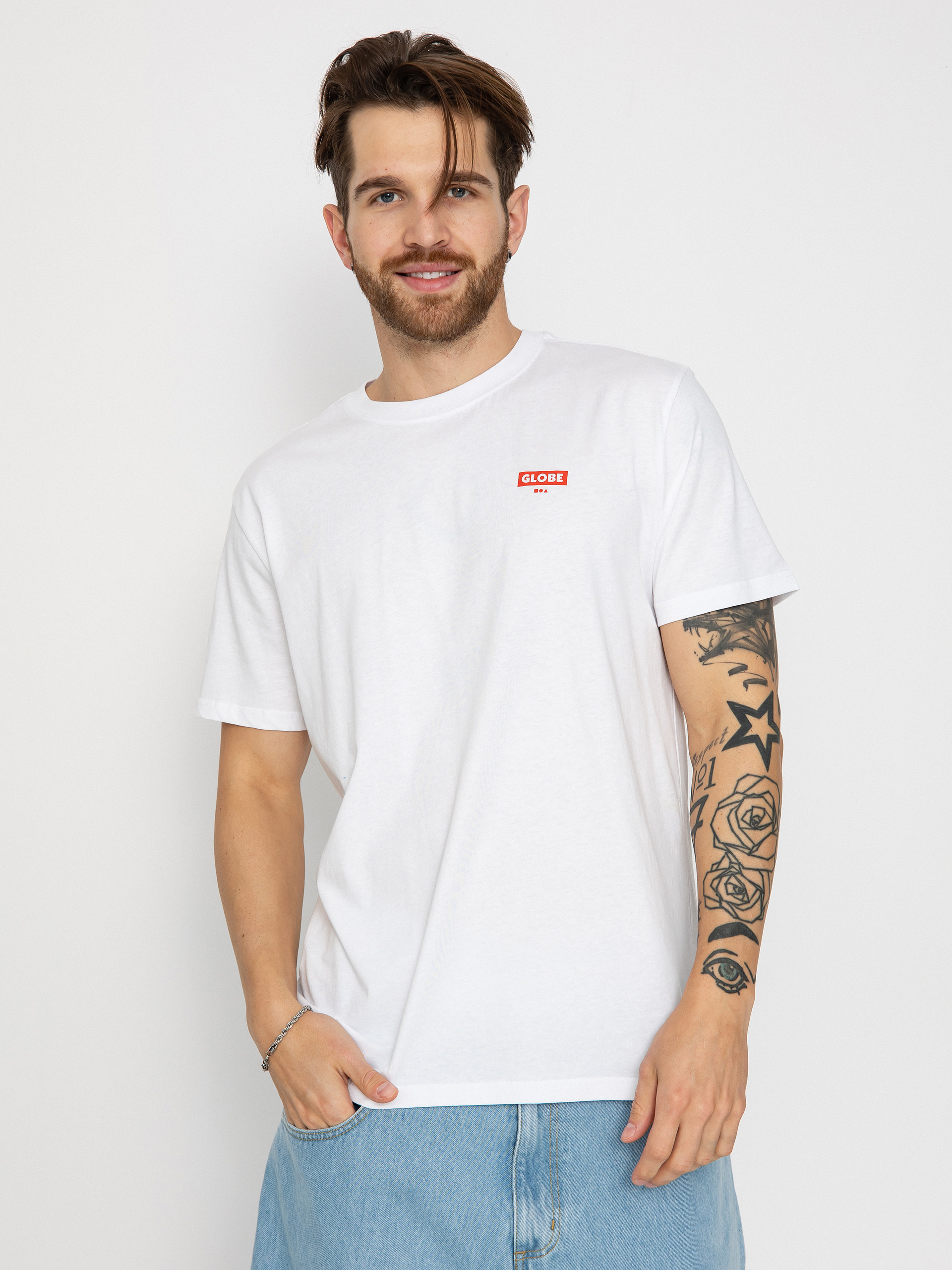 T-shirt Globe Living Low Velocity (white/red)